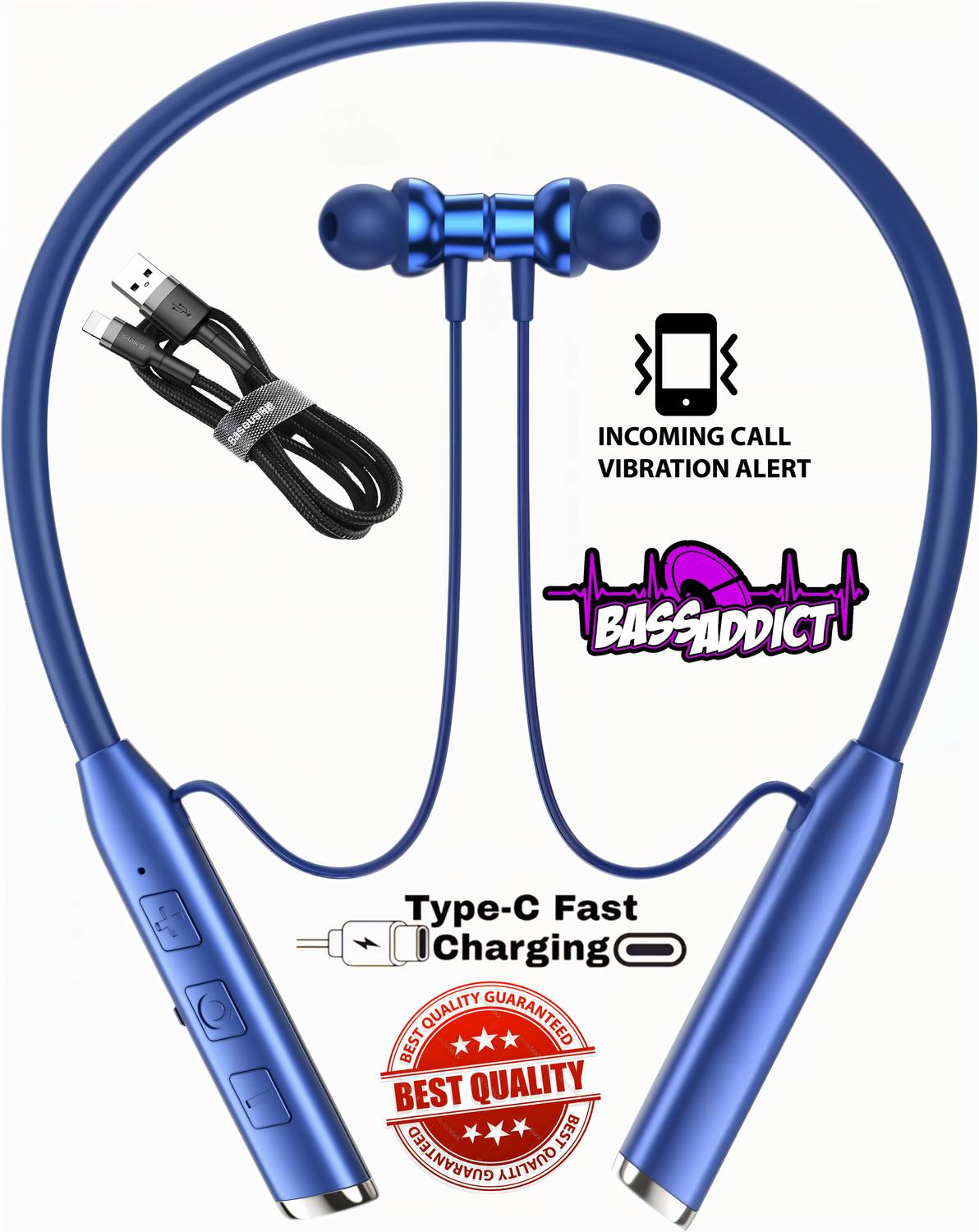 GREE MATT Vibration Alert, 48 Hours Playtime, ENC, HD Sound Quality & Stereo Bass N106 Bluetooth