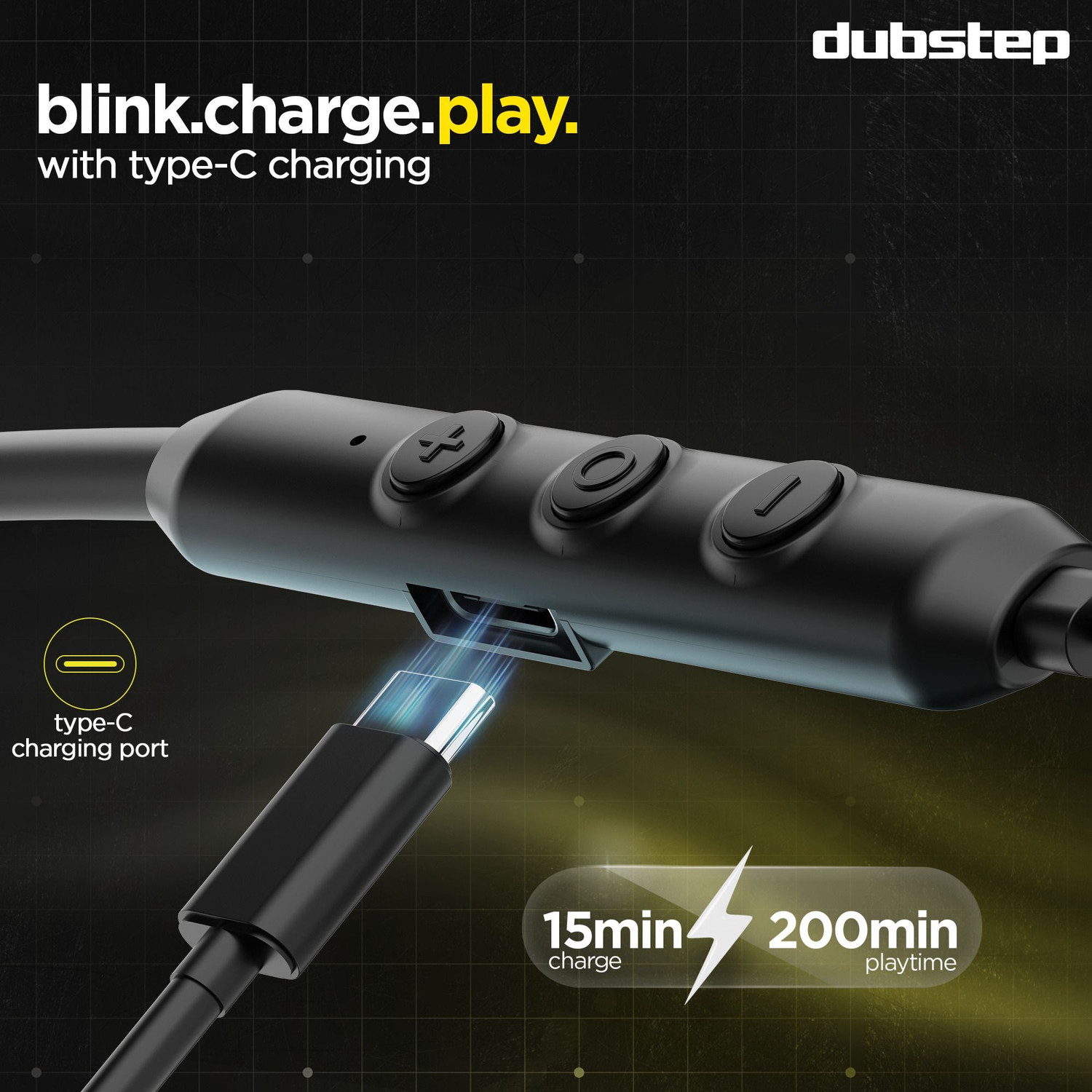 Image of Dubstep Jive J7 with 50 Hrs Playtime, 13mm Dynamic Driver, ENC Mic, Type-C Fast Charging Bluetooth