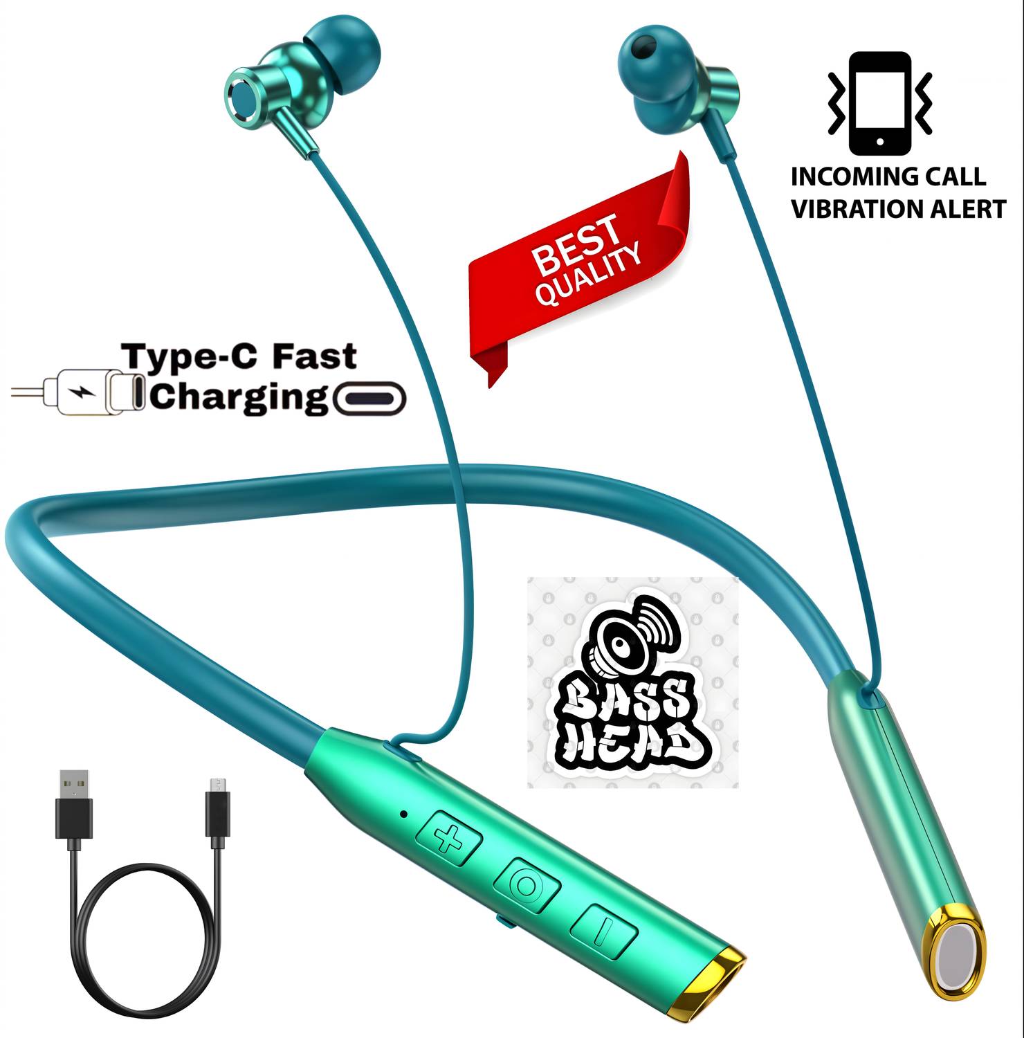 MR.NOBODY Vibration Alert, 48 Hours Playtime, ENC, HD Sound Quality & Stereo Bass N86 Bluetooth