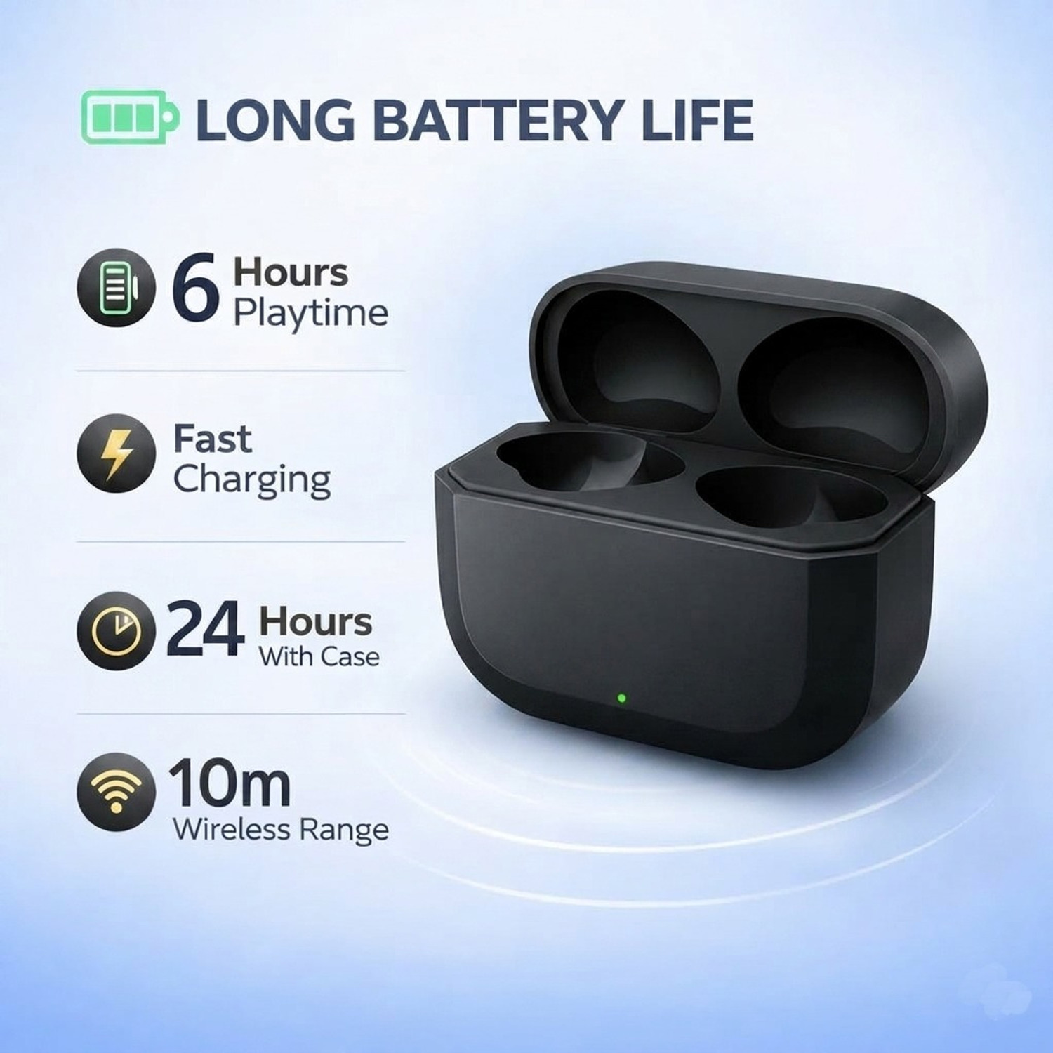 Image of KPPSS Nord Buds 3r TWS Earbud, 10min charge for 8hr Music, 3D Audio, 2-mic-3 Bluetooth Gaming