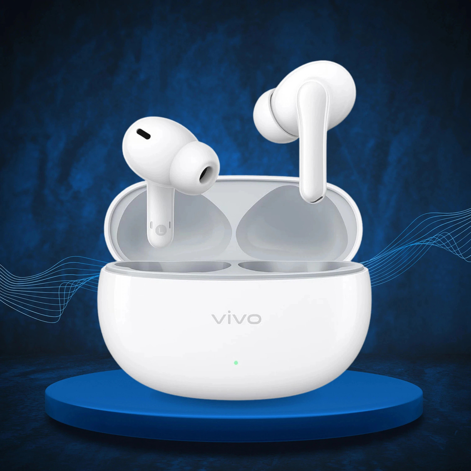 Image of vivo TWS 3e Wireless Earbuds | 42 Hours Backup | Noise Cancelling | Bright White Bluetooth