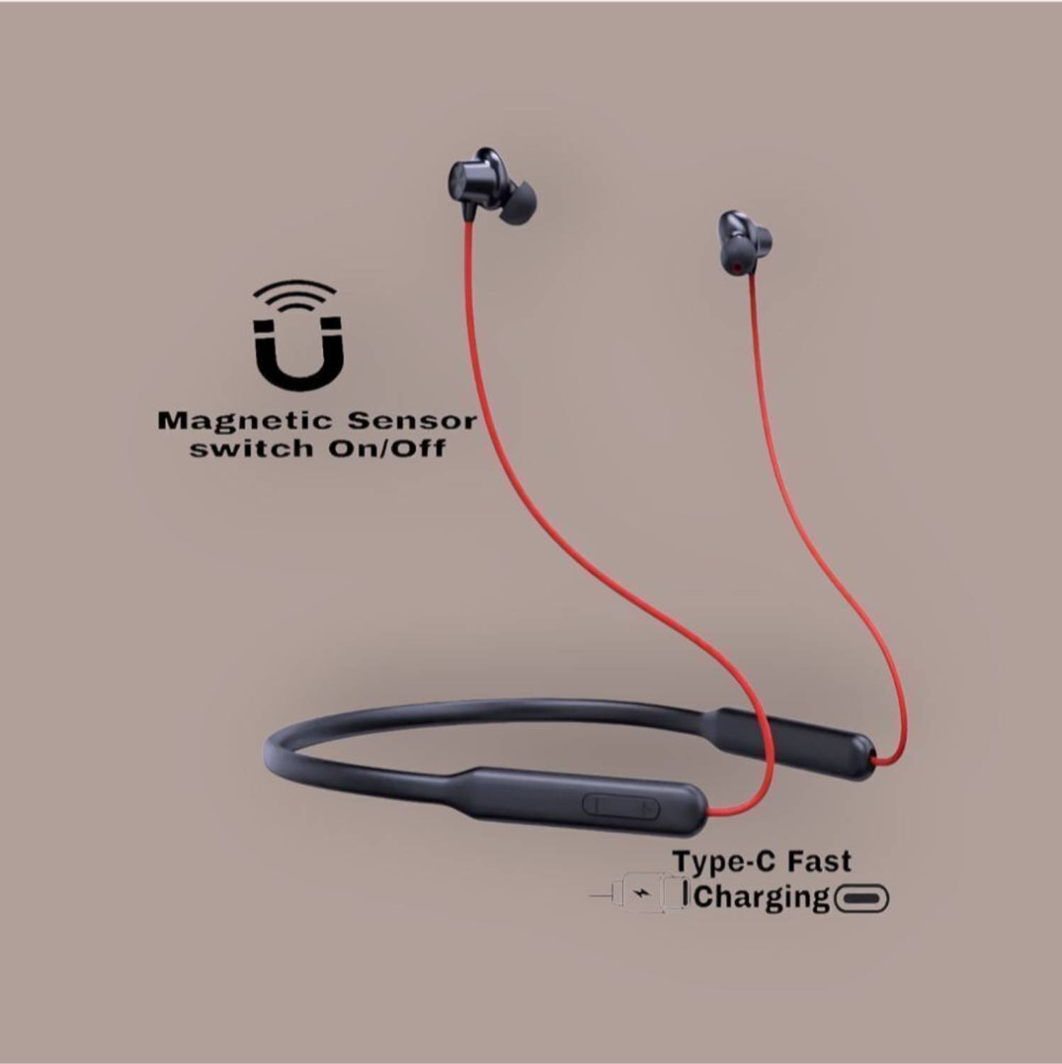 GOOD FUN Z2 Bullets Wireless with Fast Charge, 53 Hrs Battery Life, Earphones with mic_YM Bluetooth & Wired