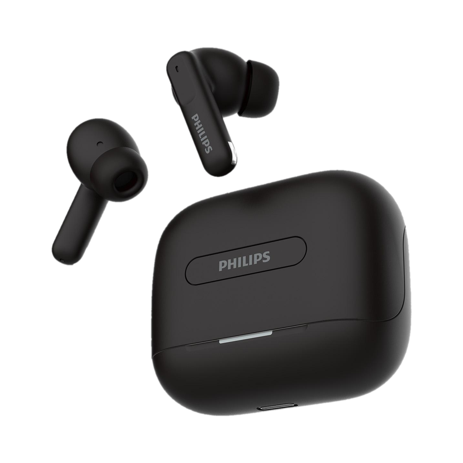 PHILIPS TAT1050BK Earbuds with ANC/ENC, 50H Playtime, 13mm Drivers, IPX5 Proof, BT v5.3 Bluetooth