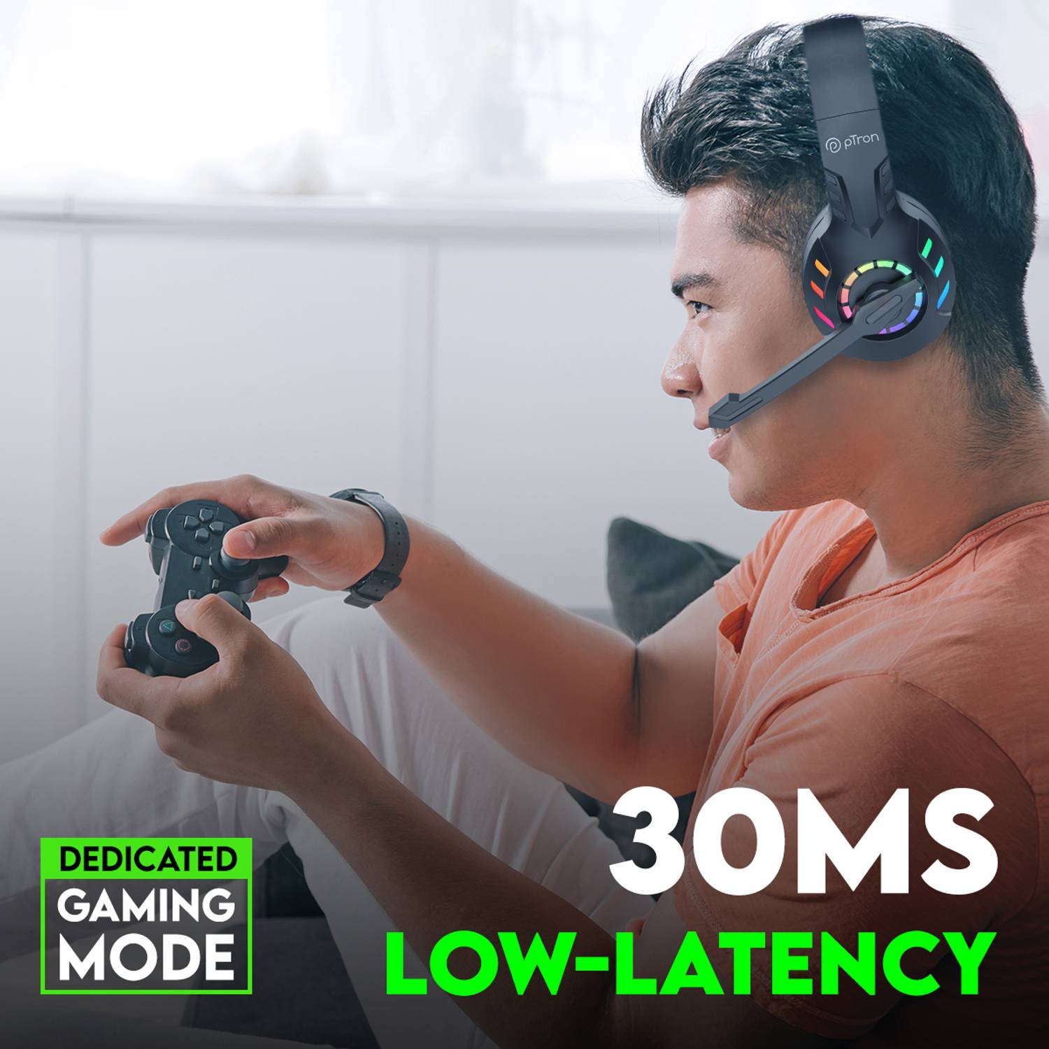 PTron Studio Sports Wireless Gaming Headset - Image 4