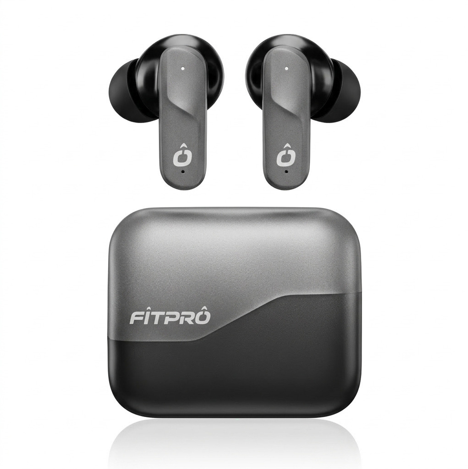 Image of Fitpro X Atom Premium TWS Bluetooth Earbuds - HD Sound, Long Battery, Charging Case Bluetooth