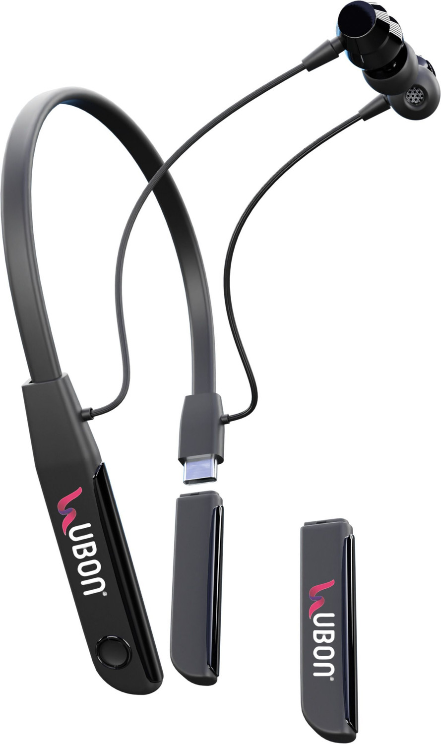 Image of electricbass wireless neckband with detachable battery smart magnet N 100h of playtime Y5 Bluetooth