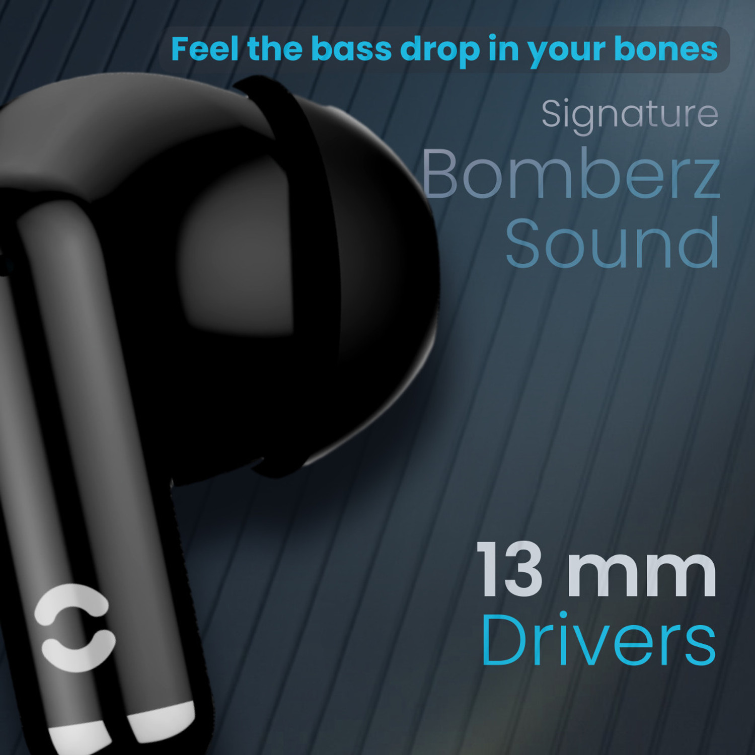 Image of HOPPUP AirDoze H40 Earbuds with 40H PlayTime, 40MS Low Latency, AI ENC & 5.4v Bluetooth