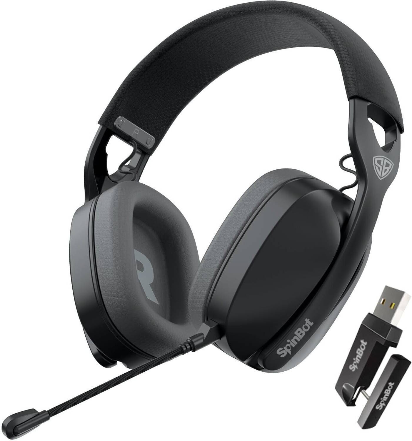 SpinBot Ranger HX500 Tri-Mode Wireless Gaming Headphones 28ms L