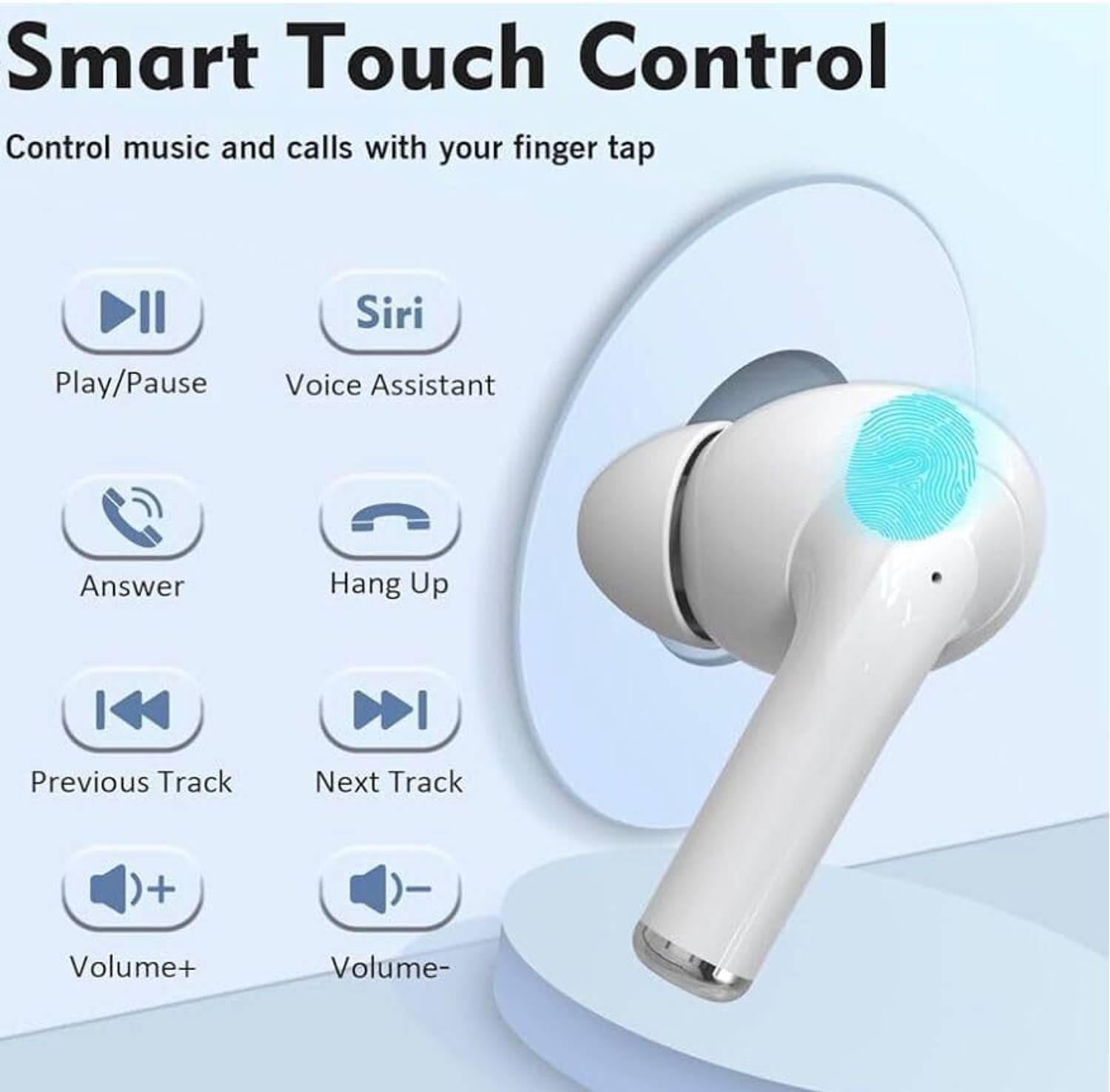 यूथ गैलरी TWS AIRPOD WHITE Earbuds - Image 2