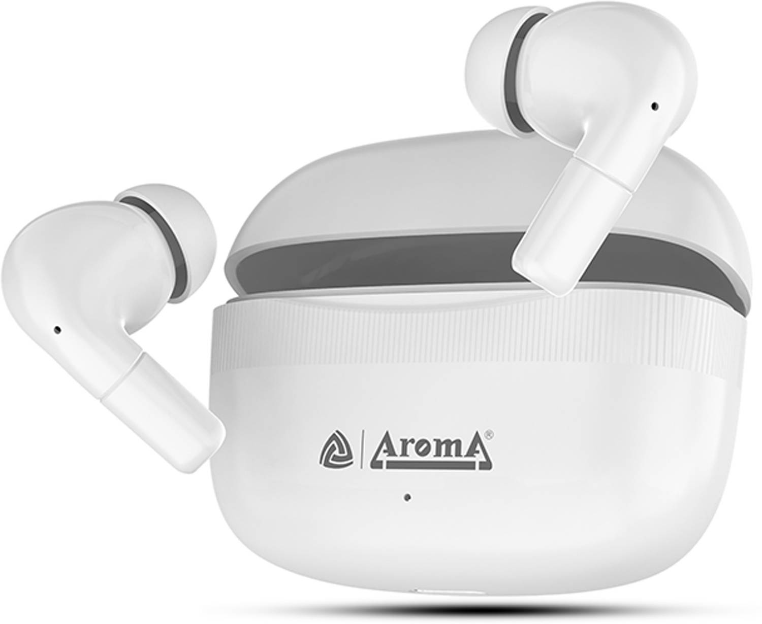 Aroma TWS22 - V5.4 Upto 60Hr Playtime*, ENC, Dual Paring, Fast Charging, Heavy Bass Bluetooth