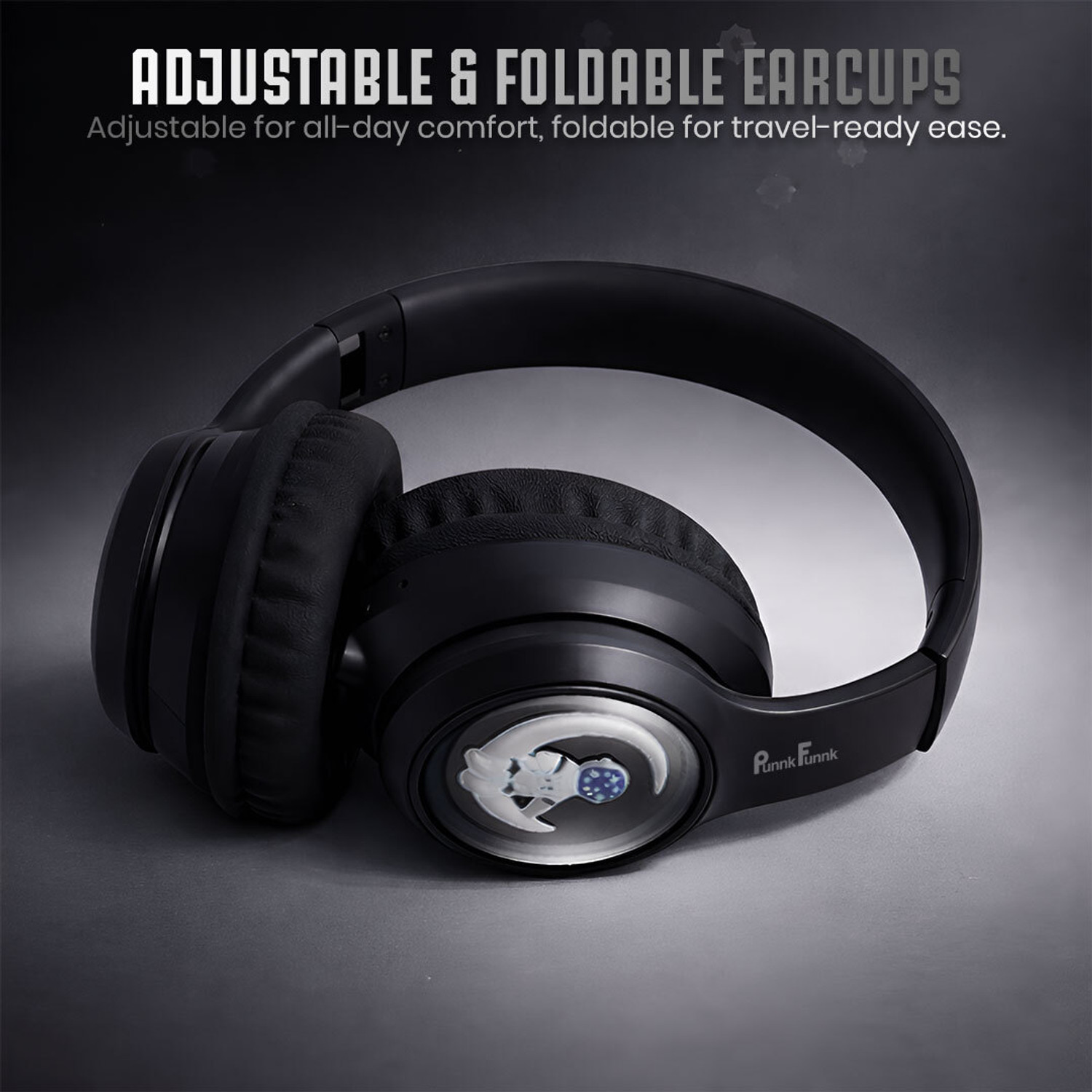 Image of PunnkFunnk Super Astro Beast Mode Bluetooth Headset with 70 Hours Playback 40ms Low Latency Bluetooth & Wired