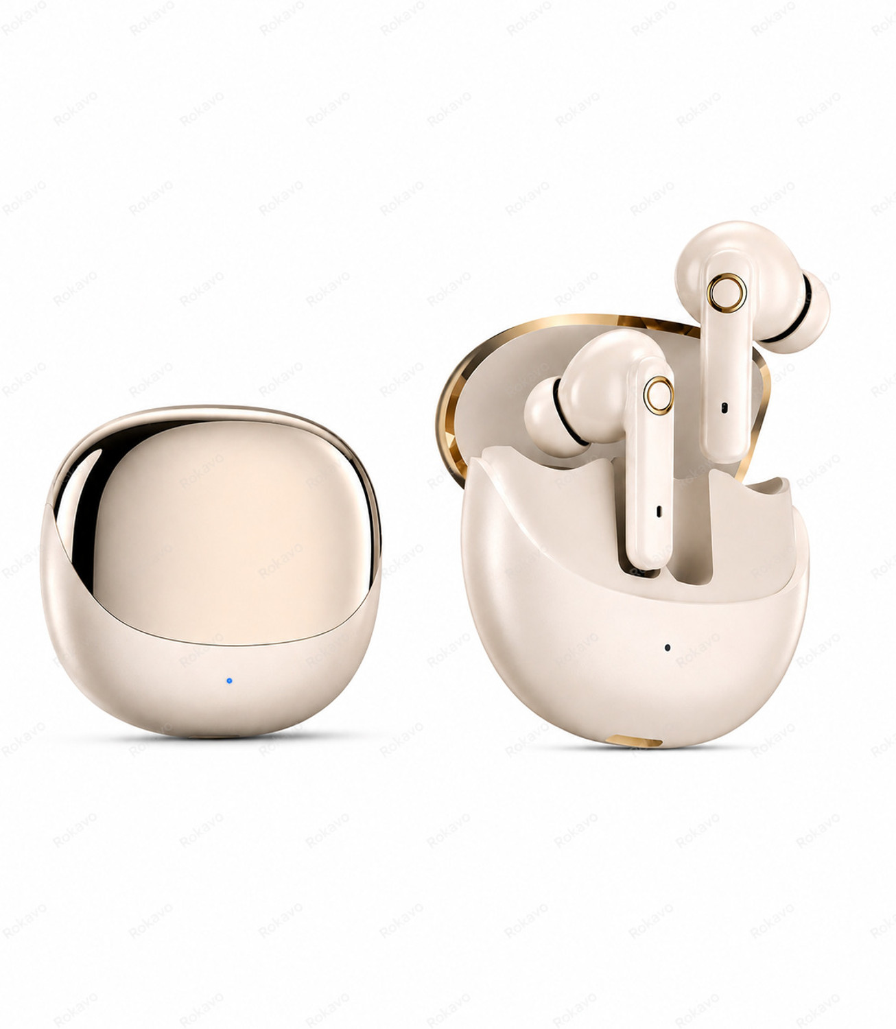 Image of ROKAVO Low price high quality Luxury stylish earbuds Bluetooth wireless new generation Bluetooth