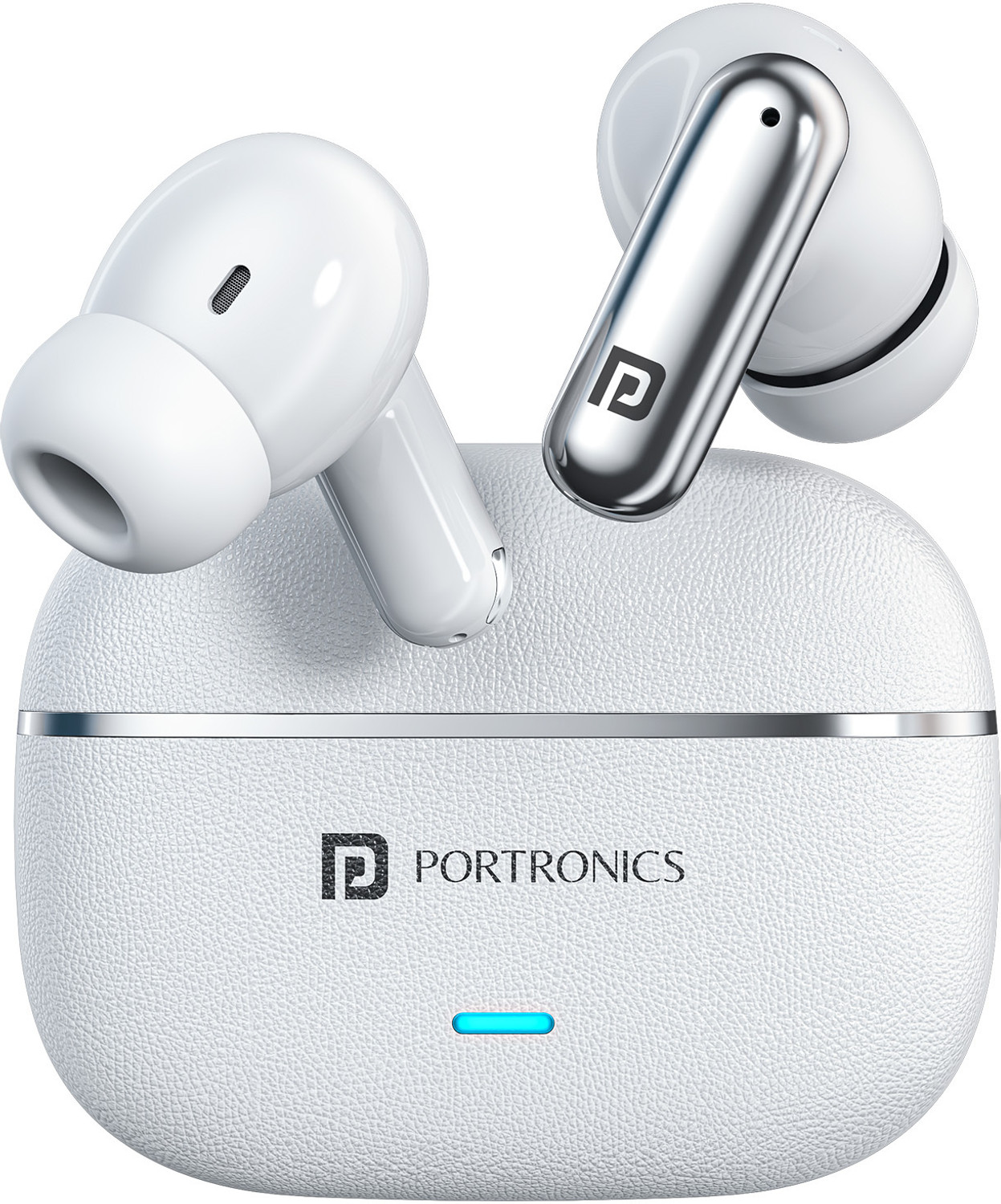 Image of Portronics Twins One + In Ear TWS earbuds with Game & Music Mode, Upto 30 Hours Playtime Bluetooth