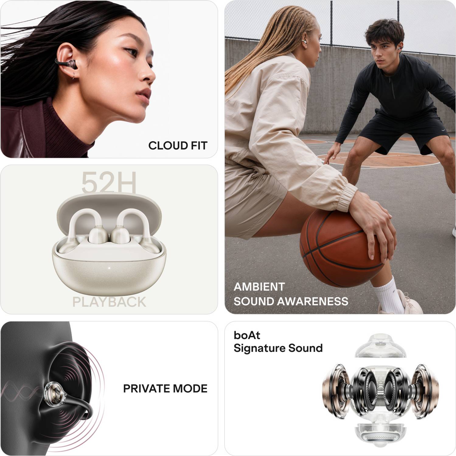 boAt Airdopes ProClip OWS Earbuds - Image 2