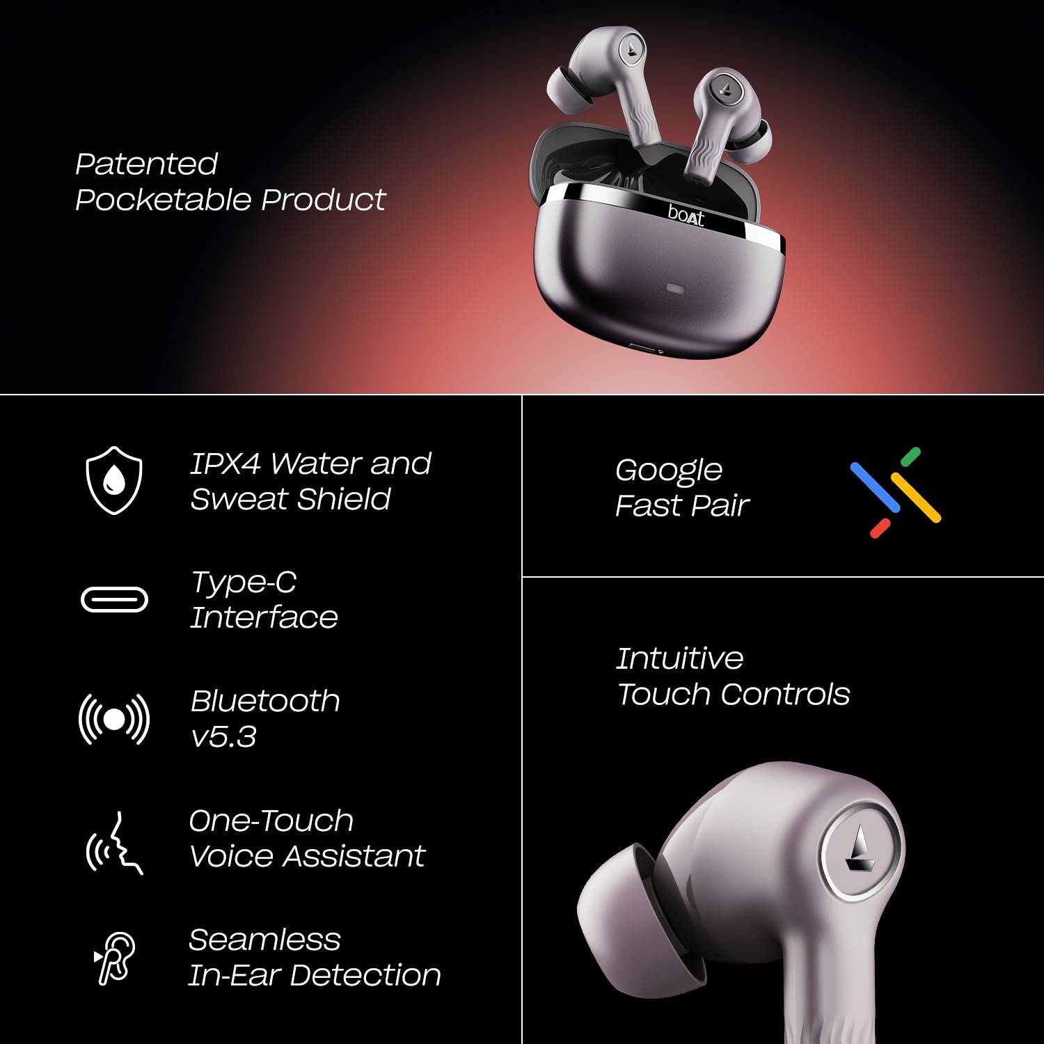 boAt Nirvana ION ANC Pro TWS Earbuds - Image 4