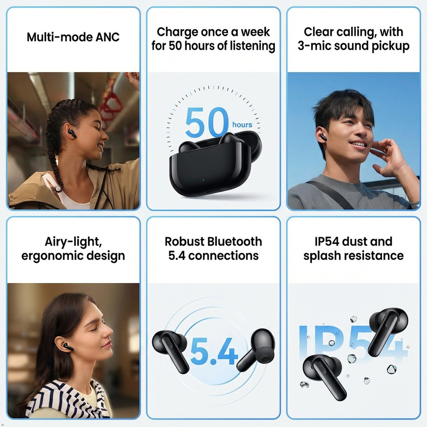 Image of Huawei Freebuds SE 4,50h of Music Playback,Noise Cancelling,AiryLight Fit,Fast Charging Bluetooth