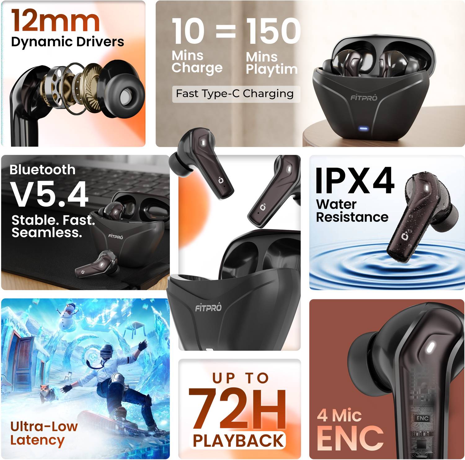 Ezerio X Flip TWS Bluetooth Earbuds - Image 2