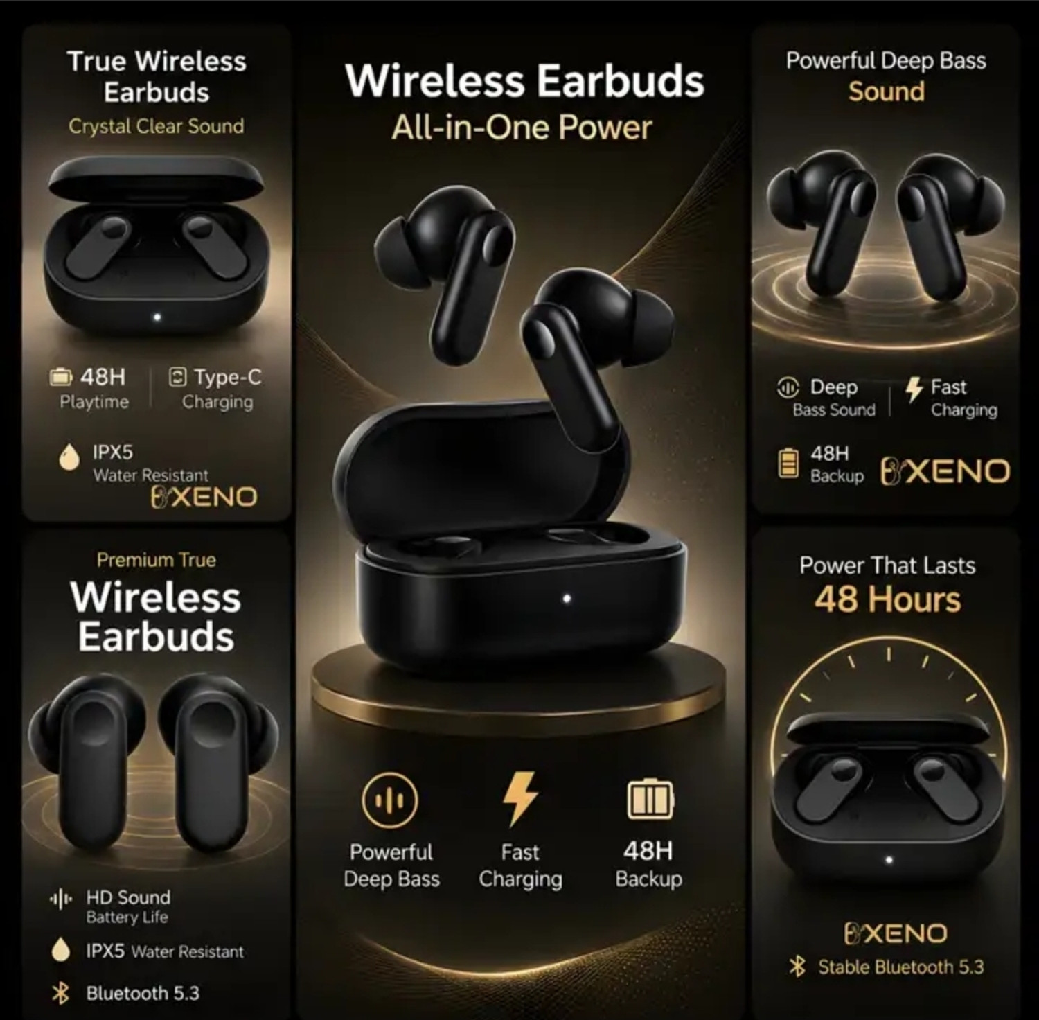 Image of KICHAIN Buda2r tws bluetooth earbuds with deep bass enc mic Bluetooth