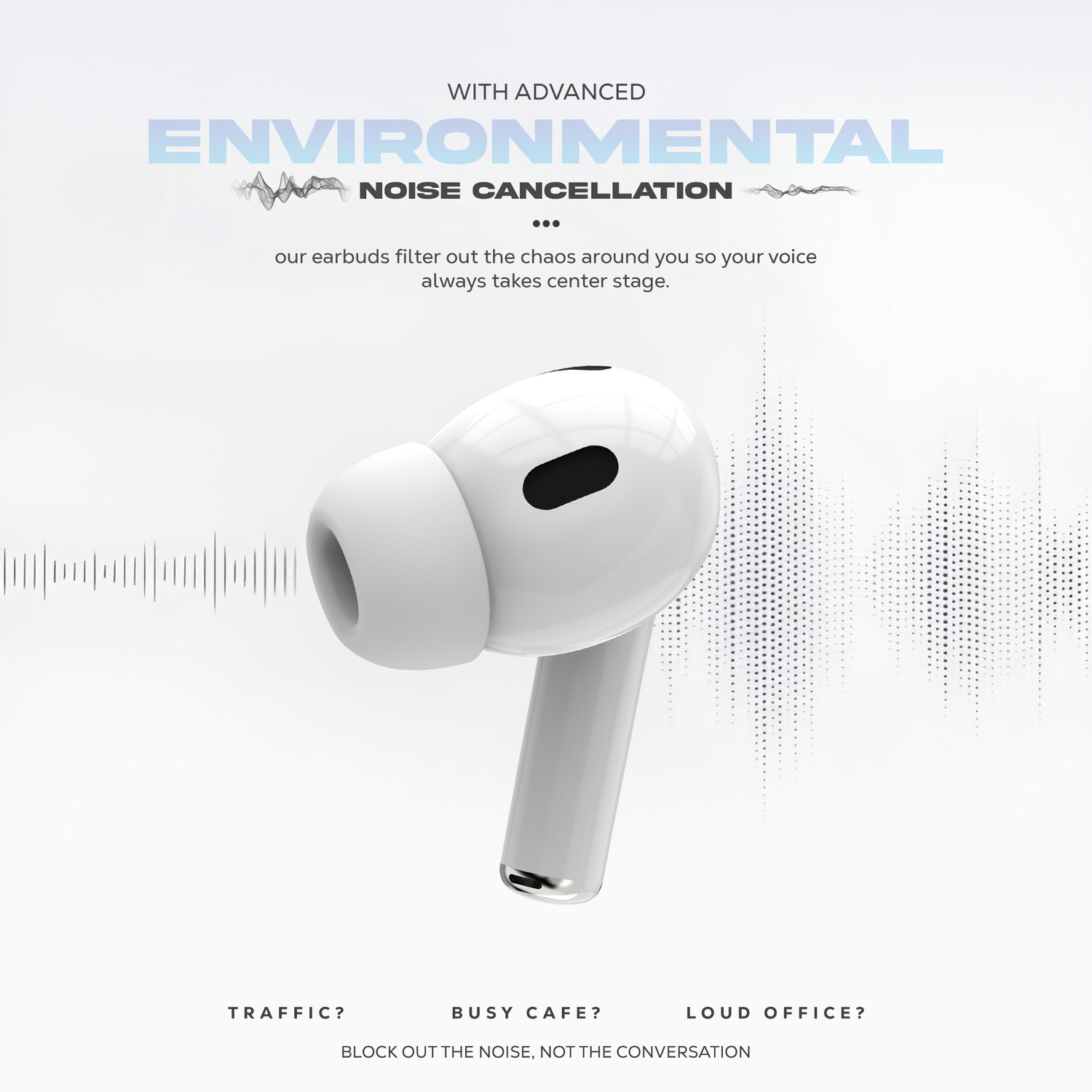 Image of Aroma NB121 Pro Pods2 Upto 40 H Playtime*, ENC with3D Spatial Audio, Dual Pairing Bluetooth