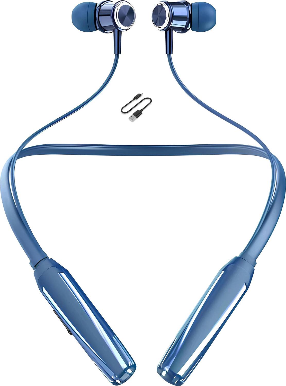 CARRON Rock - 48 Hour Playtime Headphone Neckband Earphone (Blue4