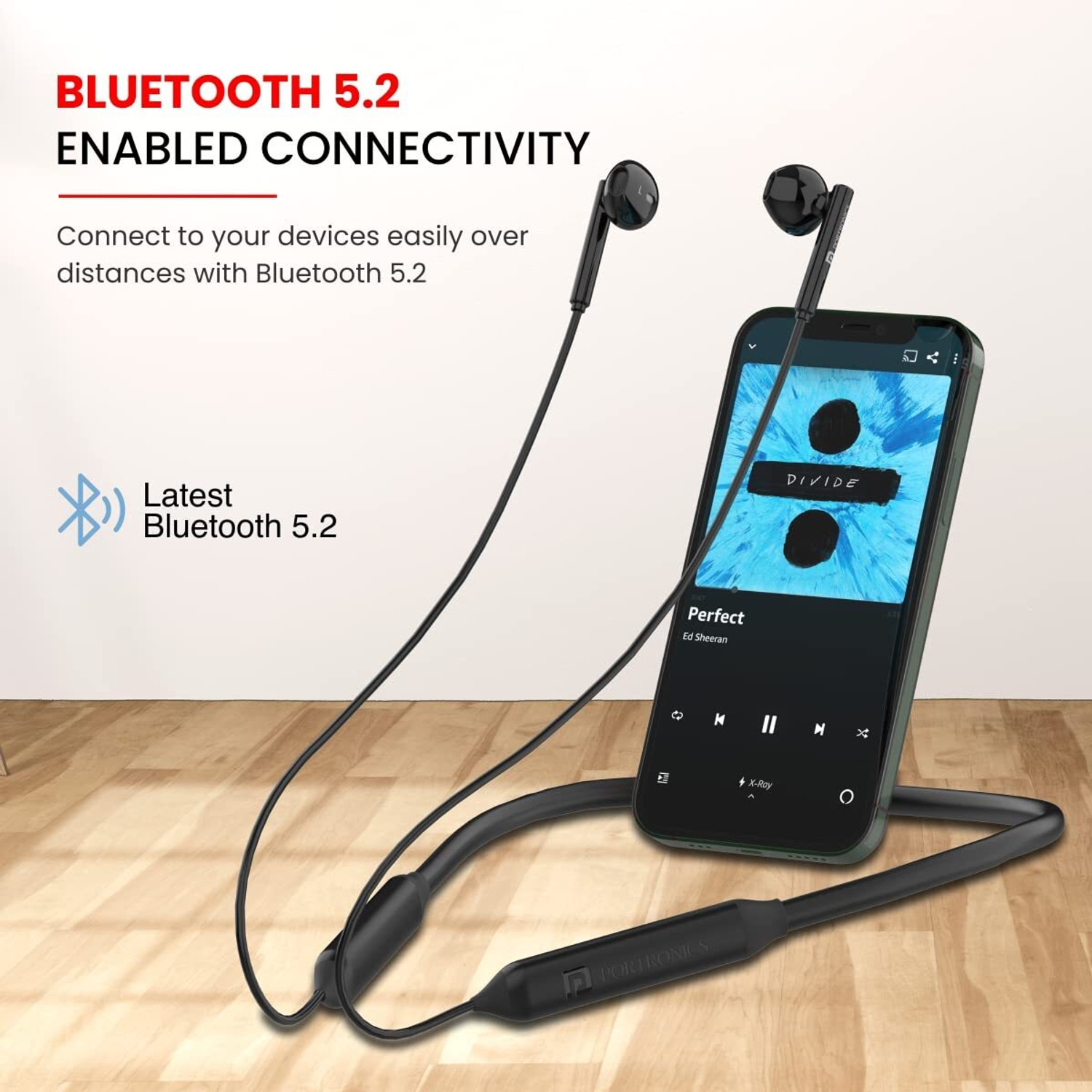 Image of Portronics Harmonics Z5 Wireless Neckband Bluetooth