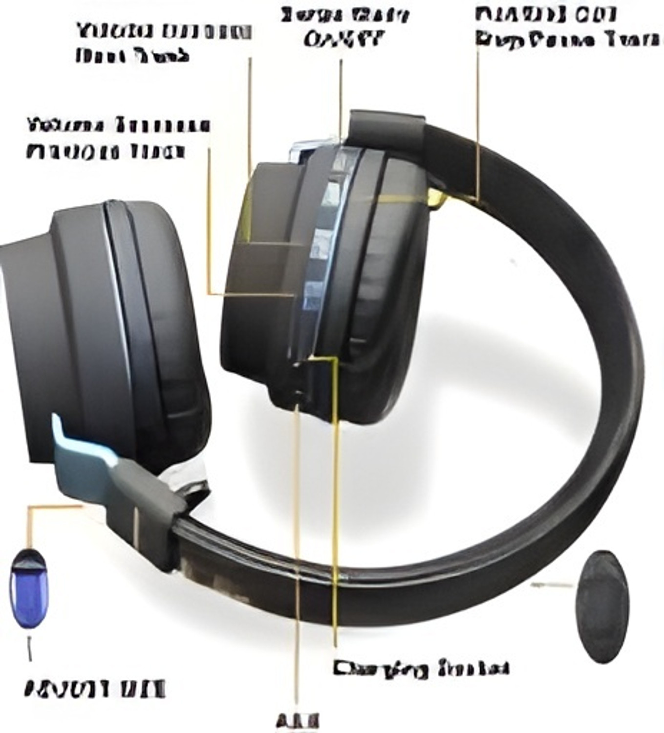 Image of YAROH SH12 Premium (Bluetooth Headset) with Noise Cancelation Technology HHH487 Bluetooth