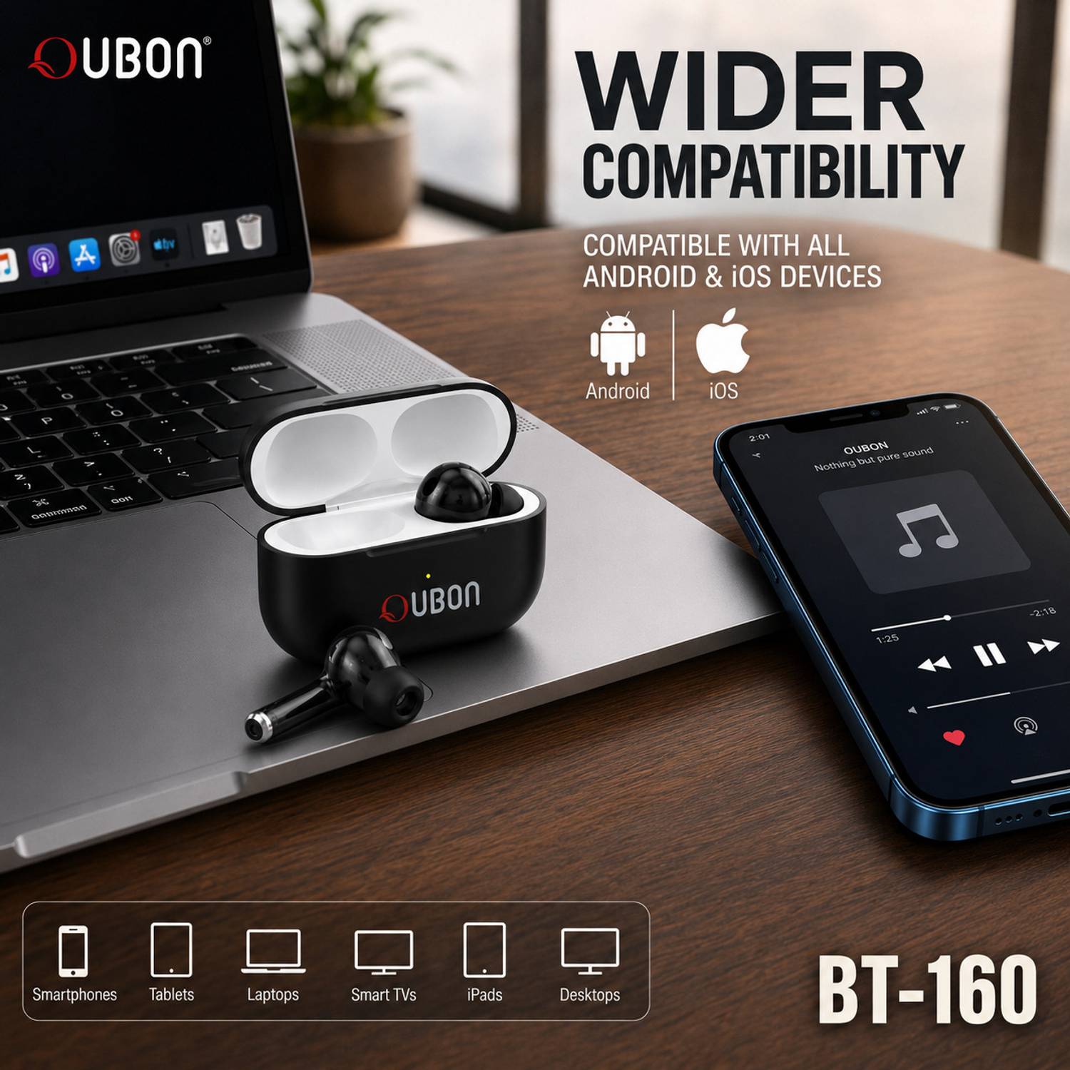 OUBON Bluetooth Wireless Earbuds BT-160 - Image 5