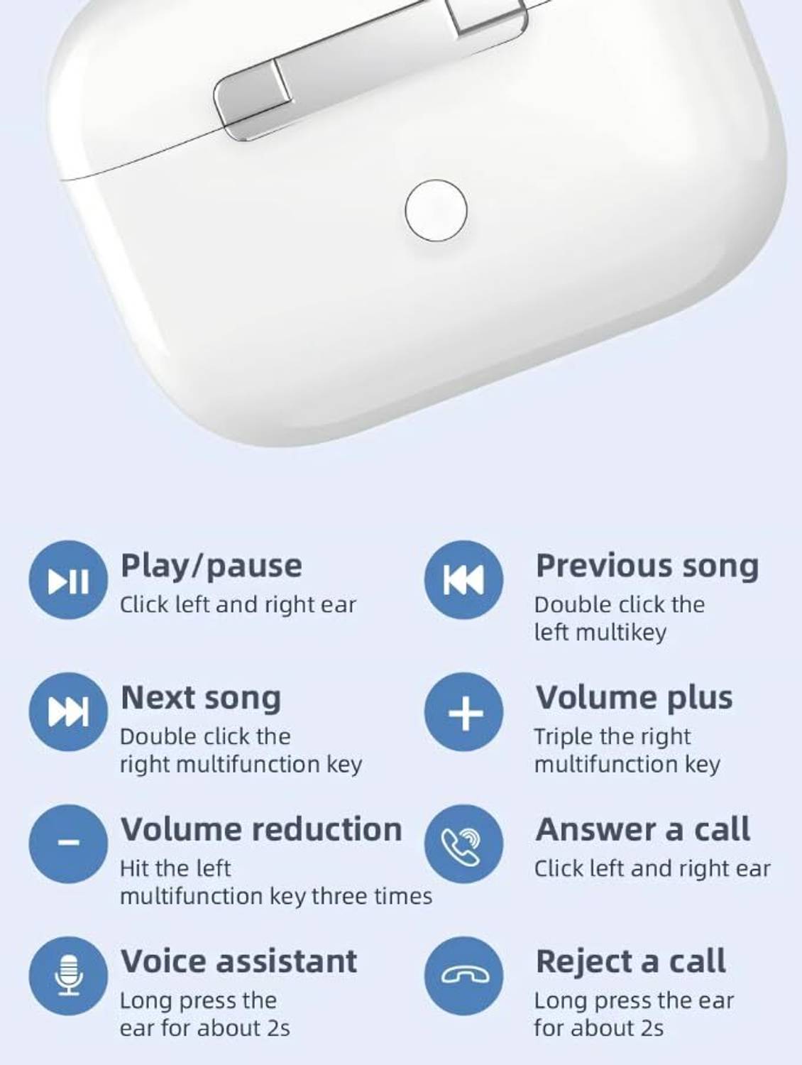 यूथ गैलरी TWS AIRPOD WHITE Earbuds - Image 3