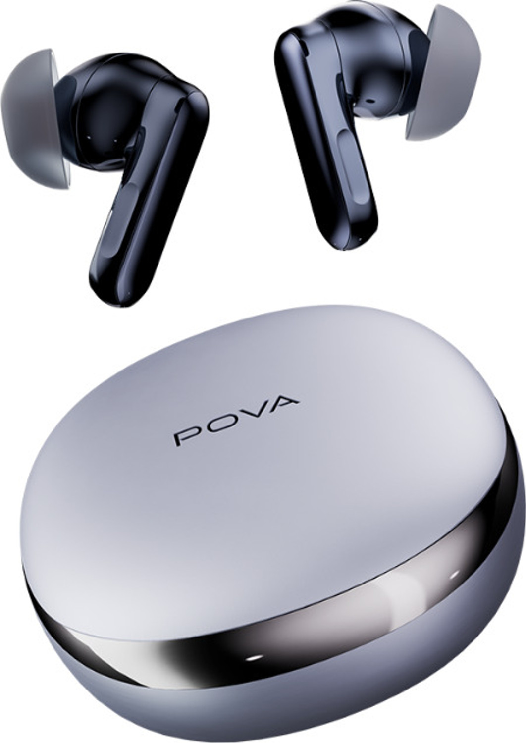 Image of POVA AI Buds Pro India 1st Note-Taking Earbuds for Meetings & Calls, 48dB ANC Bluetooth