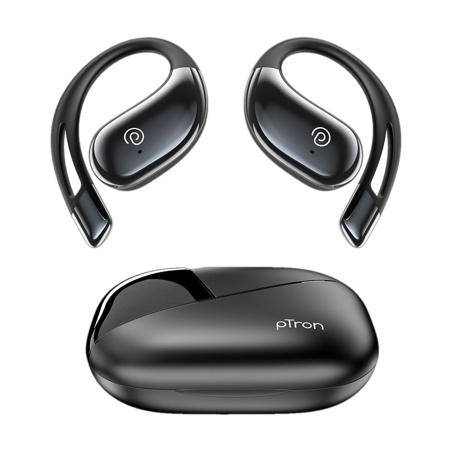 Image of PTron Bassbuds Trendz w / 45hrs Playtime, AI-ENC Calls, 14.2mm Driver, Custom EQ Bluetooth