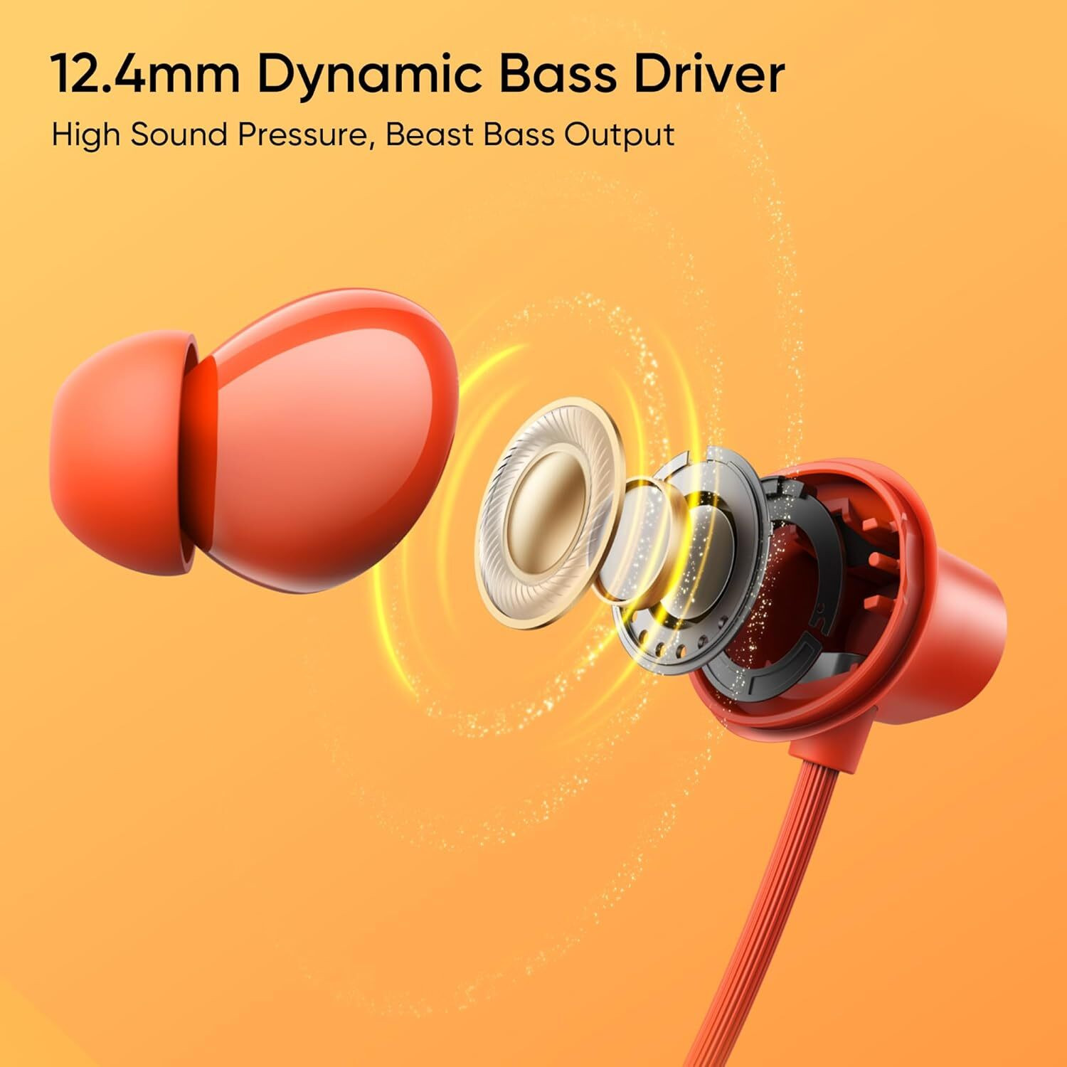 Image of Facelift For realme Buds Wireless 5 Lite Bluetooth Neckband with Dynamic Bass Driver Bluetooth