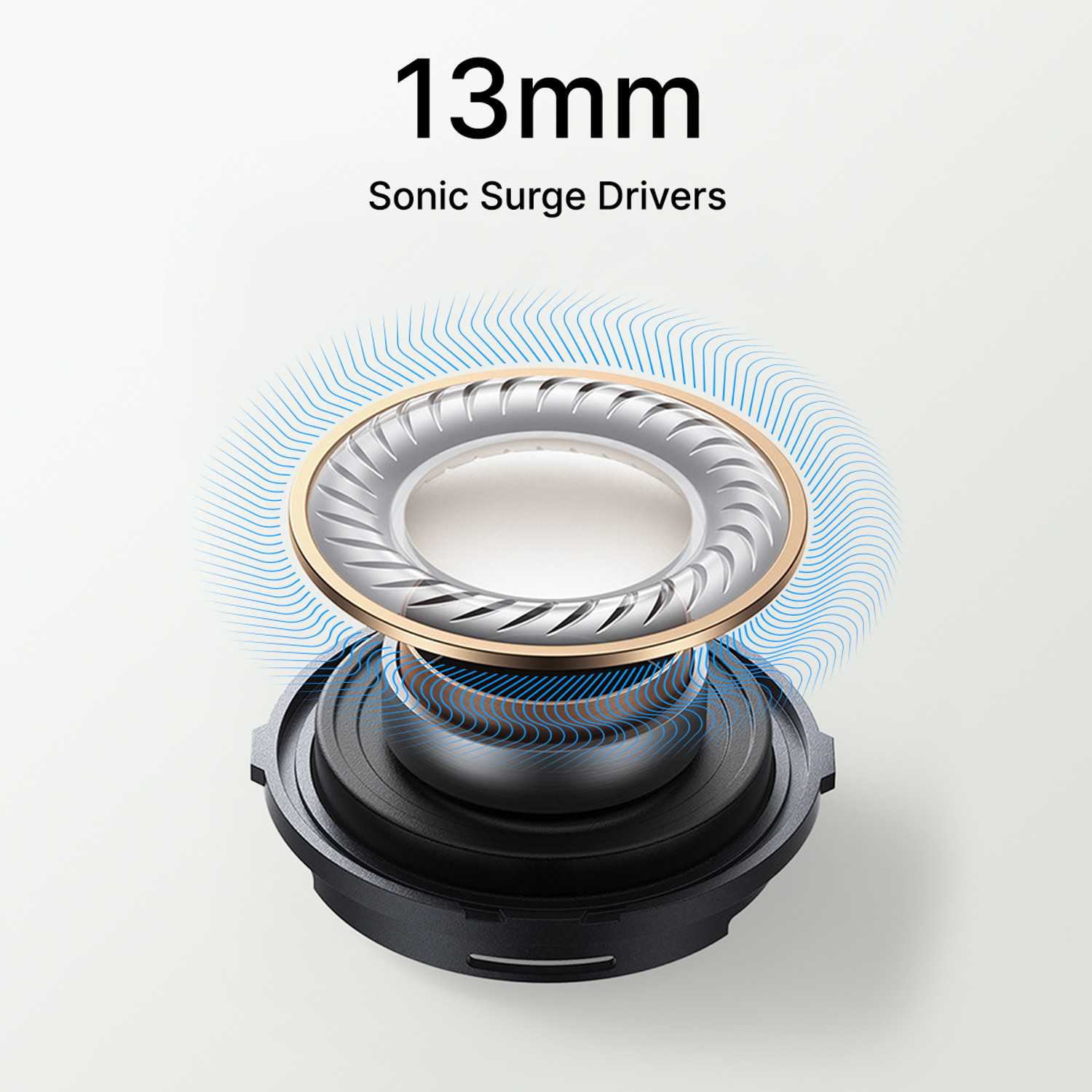 Image of PTron Bassbuds Vibe w / 34hrs Playtime, Mobile App, Clear Calls, 13mm Drivers,BT5.3 Bluetooth