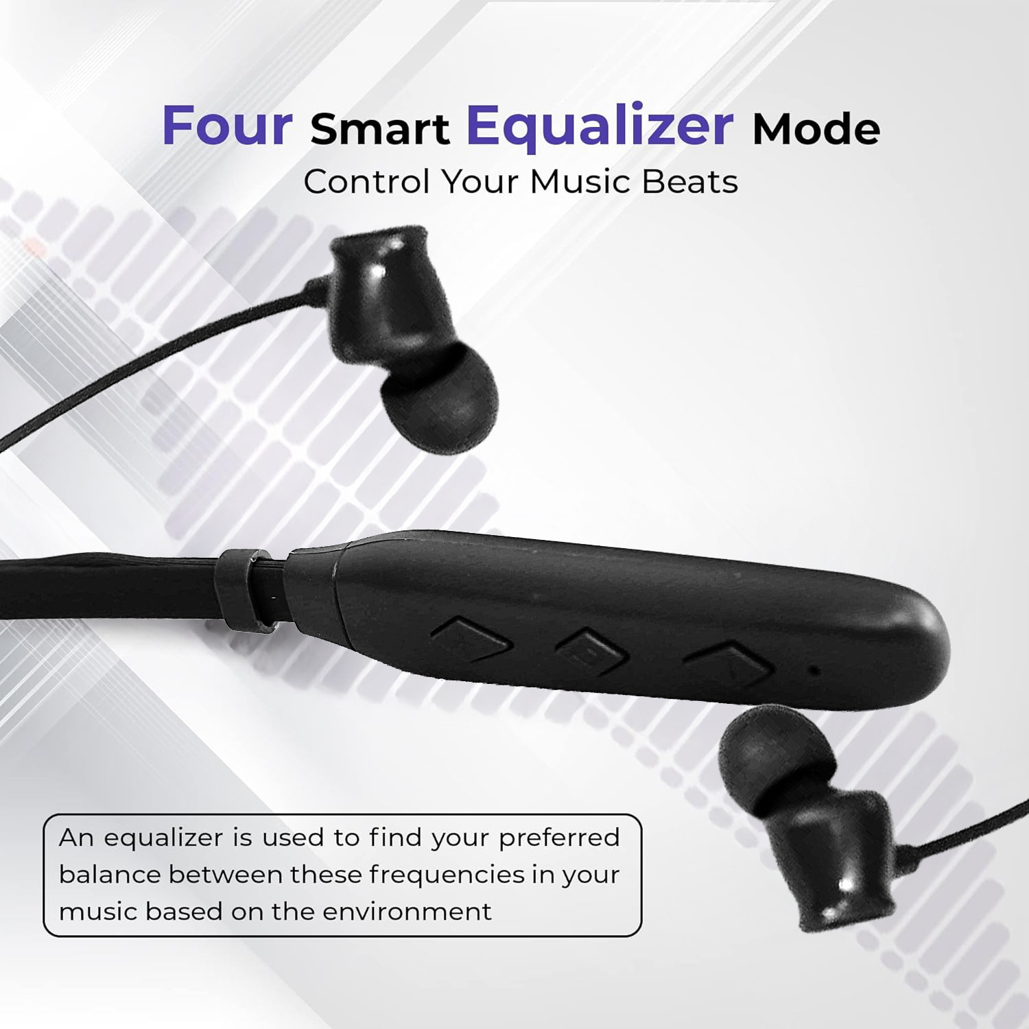 Image of ENTRY -1 Wireless Neckband, 300h, 100h Playback, EQ Modes, Bass Sound, Dual Device Bluetooth