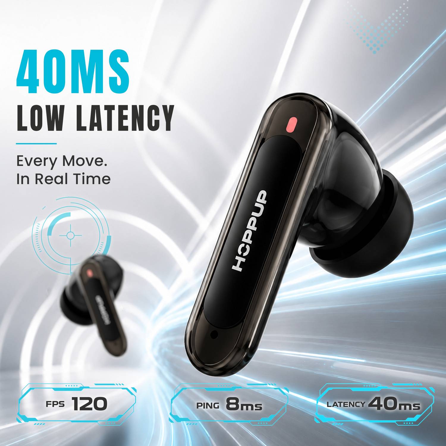 HOPPUP Zenith ANC 6.0v Gaming Earbuds - Image 5