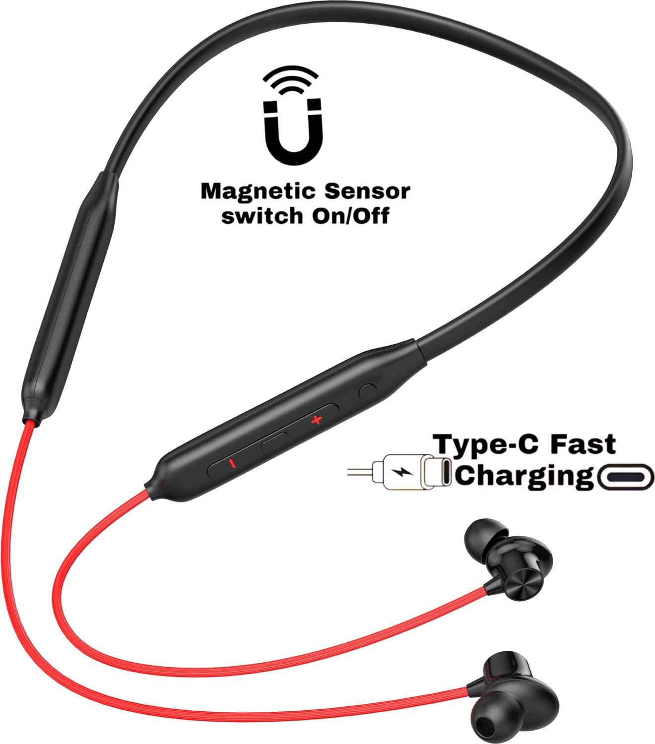 PTROX Bullets Z2 - MAGNETIC POWER OFF/ON 48Hr Playtime Headphone
