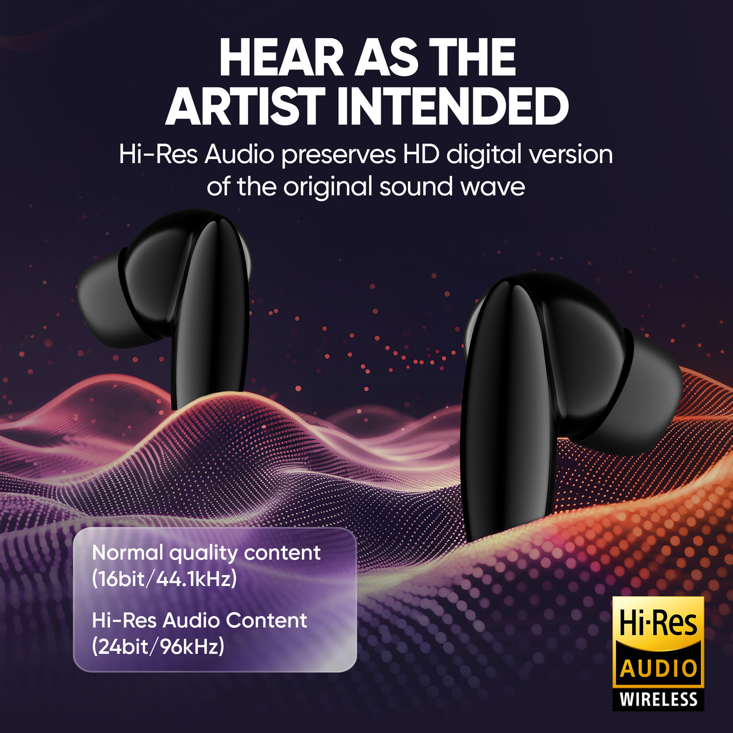 Image of Mivi SuperPods Hype TWS New Launch, 38dB ANC, Hi-Res Audio, LDAC, 60H, BT v5.4 Bluetooth