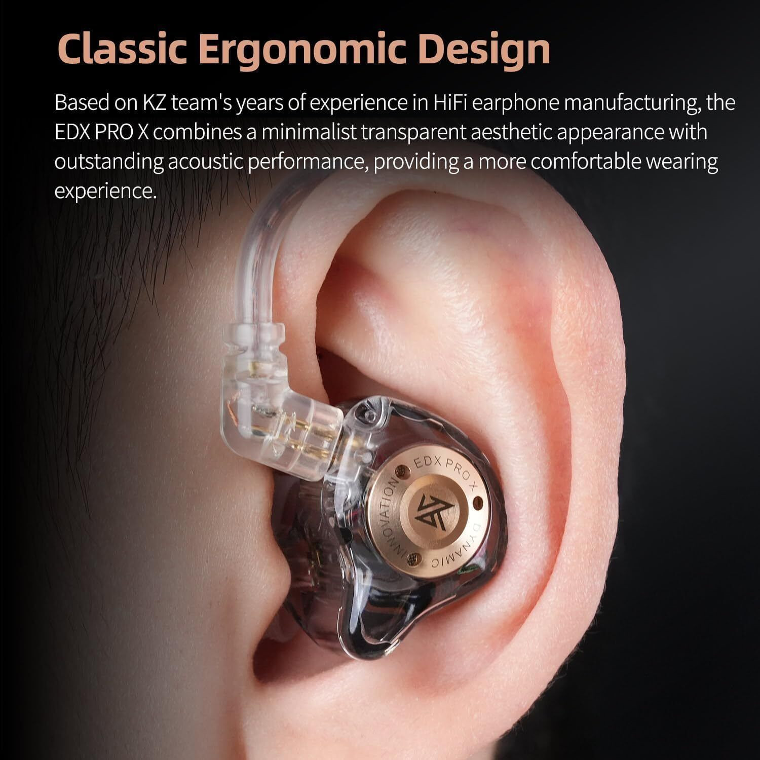 Image of CASON KZ EDX Pro X IEM Wired Earphones | in-Ear Monitor Headphones, Gaming Earphones Wired