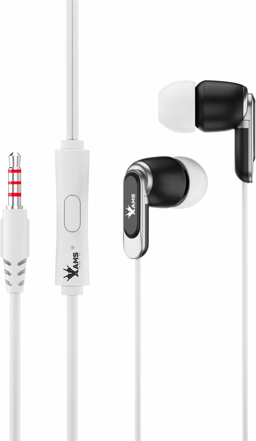 AAMS A156 Wired Earphone Music with Mic ,Deep Bass,Clear Hi-Fi Sound Wired earphone Wired