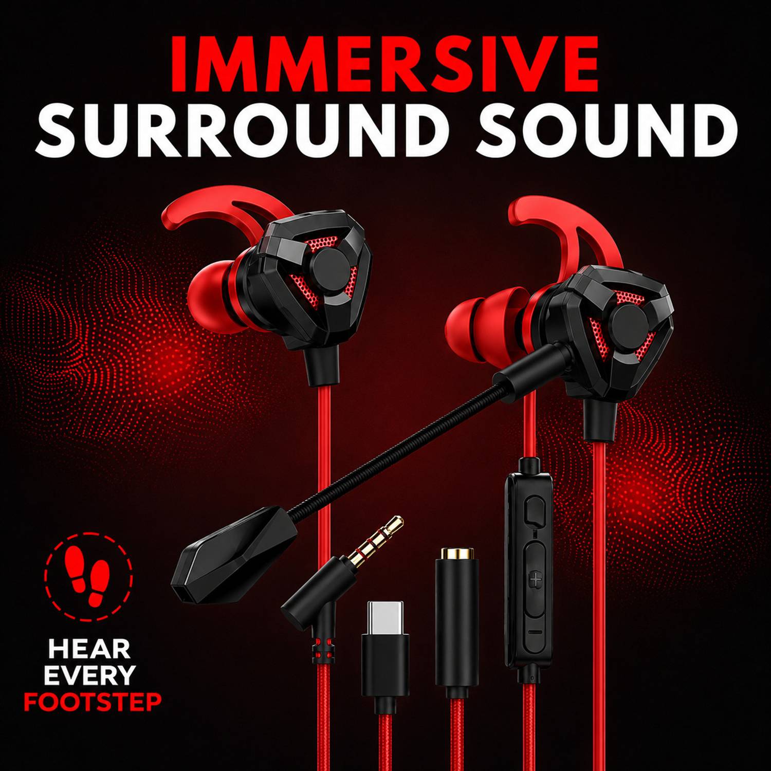 mianix Gaming Earphone with Mic and Noise Cancellation - Image 4