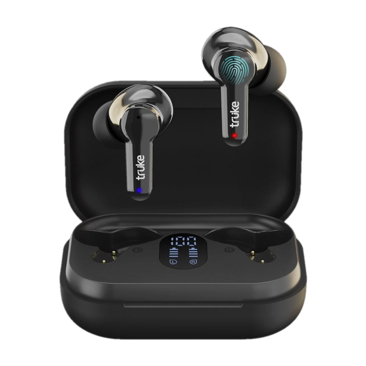 truke Buds Q1 with 30H Playtime, Quad Mic ENC, Game Mode, 10mm driver, AAC codec Bluetooth Headset