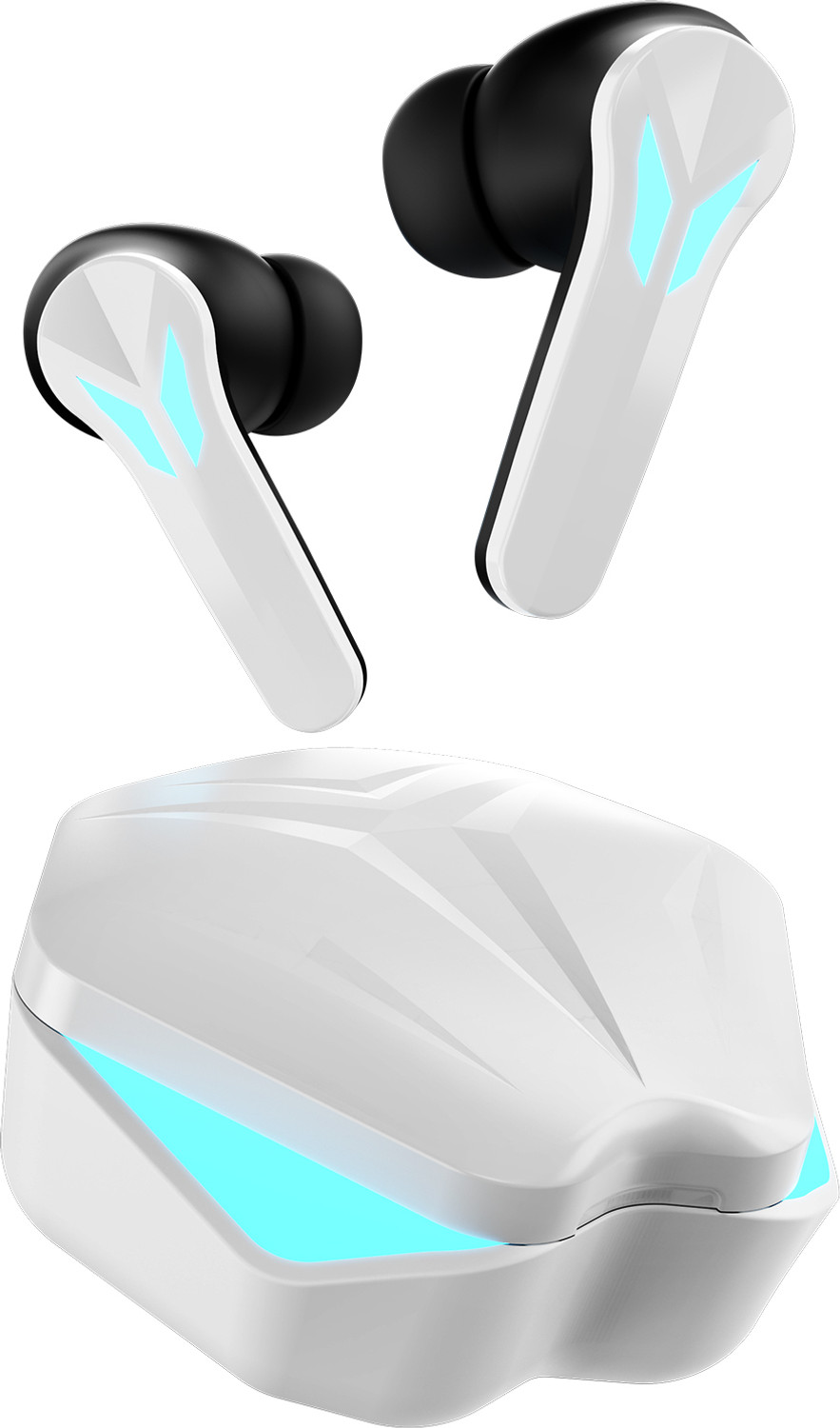 Image of Fire-Boltt Aero Shadow TWS Earbuds, RGB Lights Custom EQ Profile 50H Playtime Quad Mic ENC Bluetooth