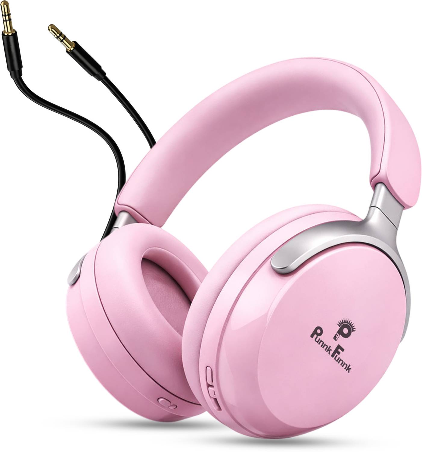 PunnkFunnk Bass Headphone with 48H Playtime, Low Latency up to 40ms, Dual Pairing, Wireless Bluetooth