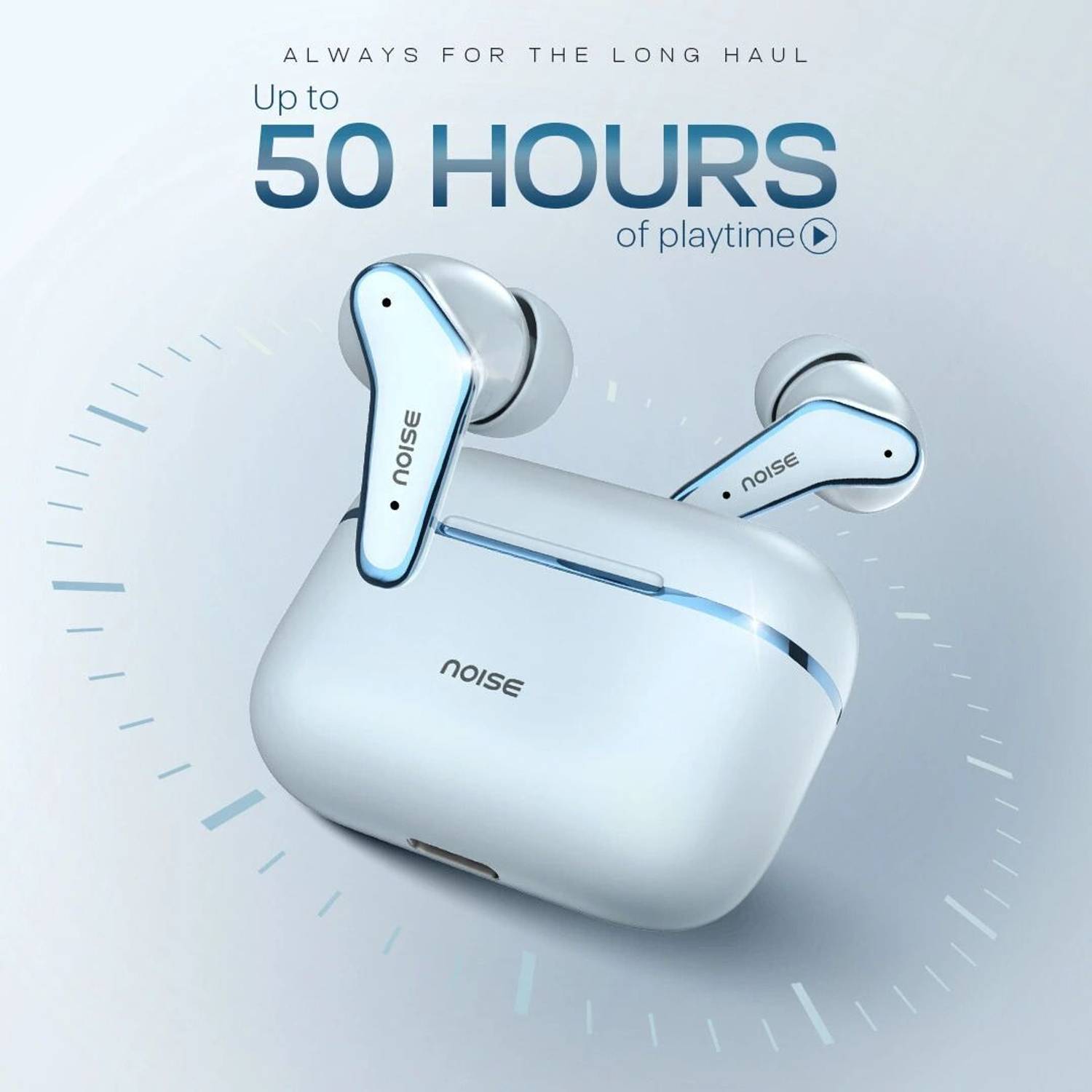 Noise Buds VS102 Elite Bluetooth Earbuds, Silver - Image 4