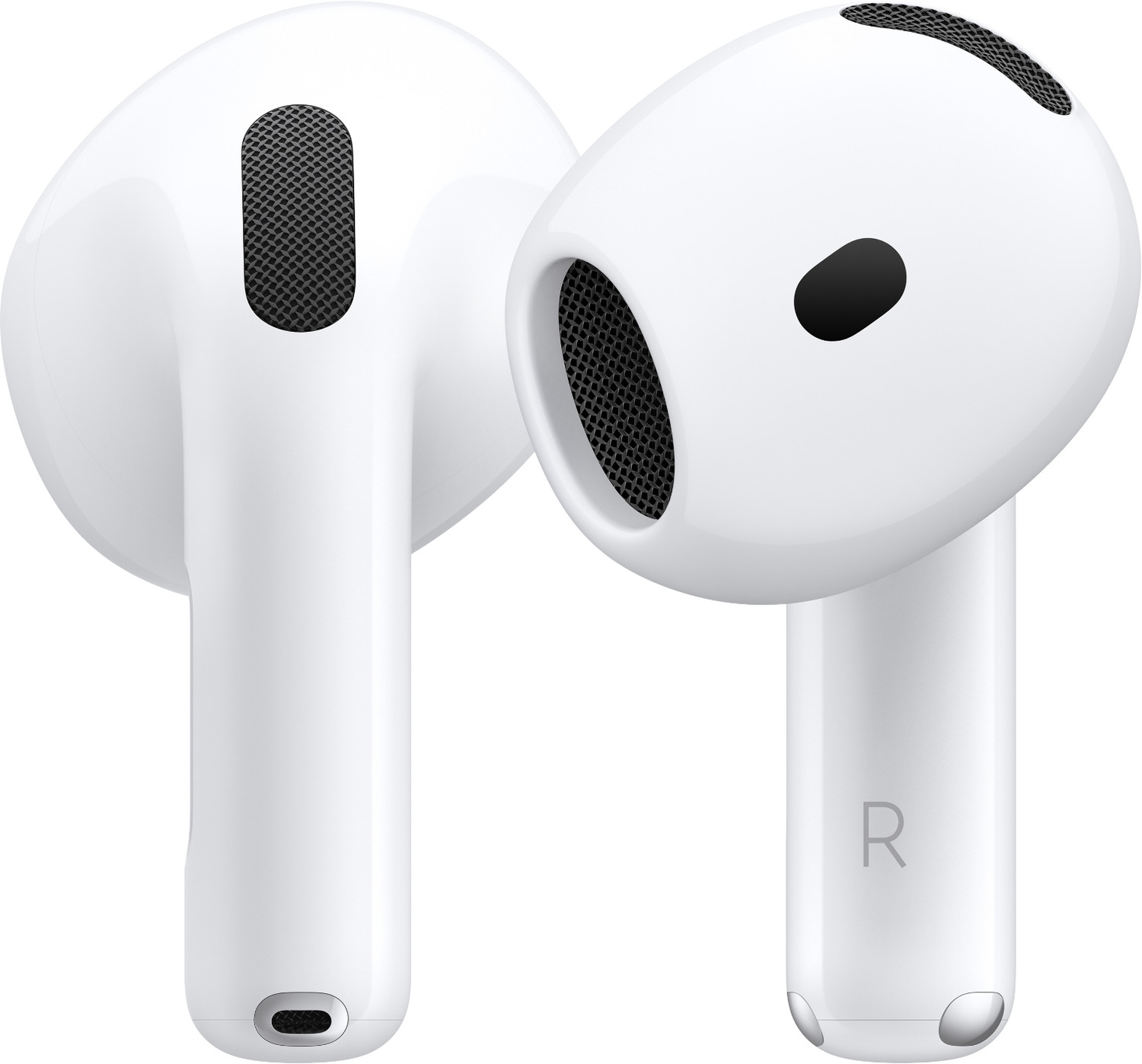 Image of Apple AirPods 4 Wireless Earbuds, Personalised Spatial Audio,Sweat and Water Resistant Bluetooth