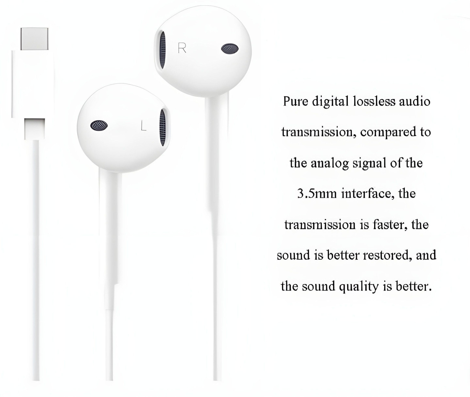 Image of BITWEAVE Type C Handsfree with Mic for Nothing Phone 2A /Nothing Phone 2 /Phone 1[23] Wired