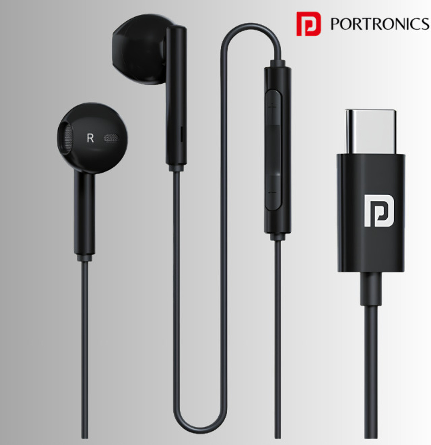 Image of Portronics CONCH THETA-C IN LINE MIC WIRED EAR PHONE WITH 14.2MM DYNAMIC Wired