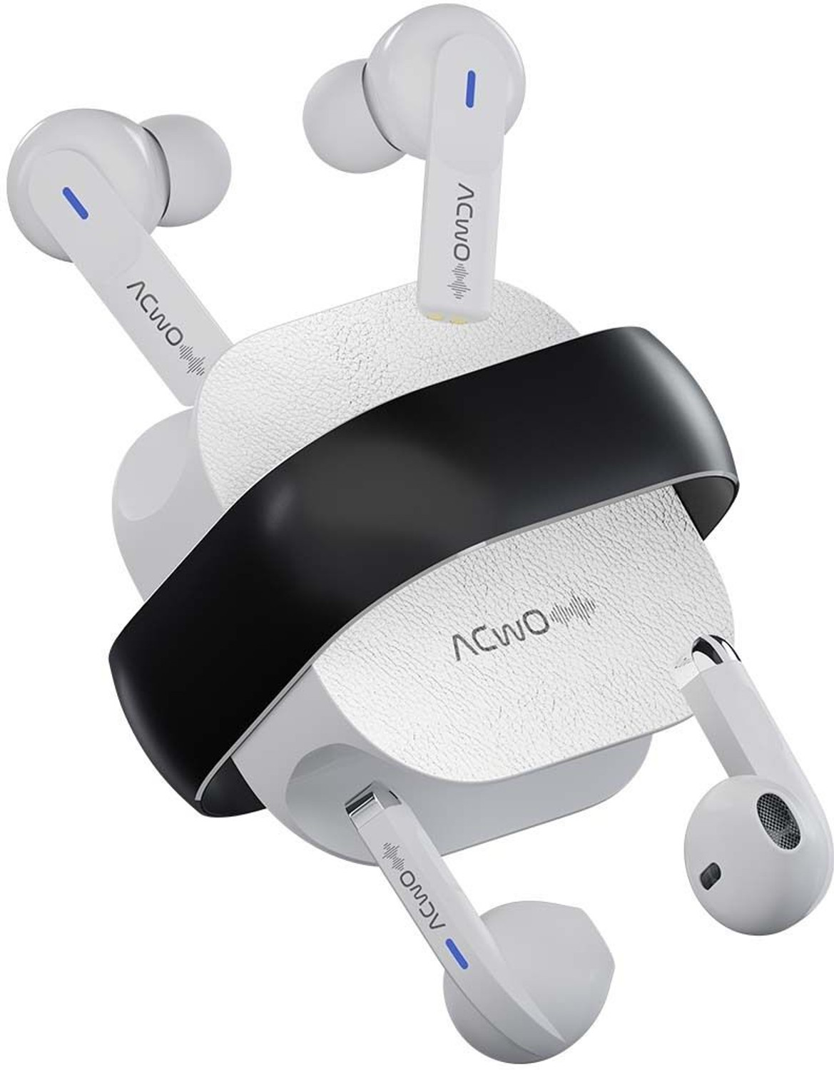 Image of ACwO DwOTS Fire 4-in-1 TWS, 52H Plytime, Wireless Charging, BasS Boom-X 13mm Drivers Bluetooth