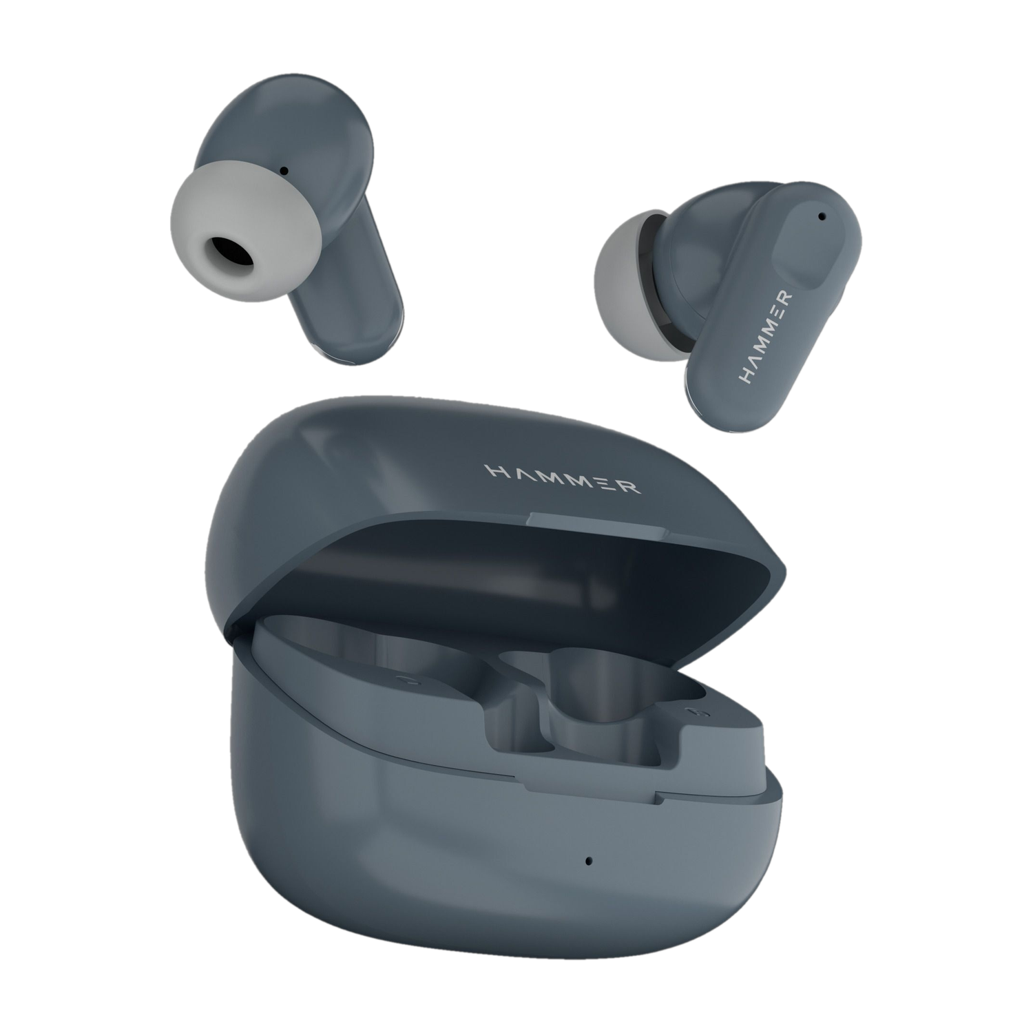 Hammer Airflow Go Earbuds with 80H Playtime, 13mm Titanium Driver, 40ms Gaming Mode Bluetooth