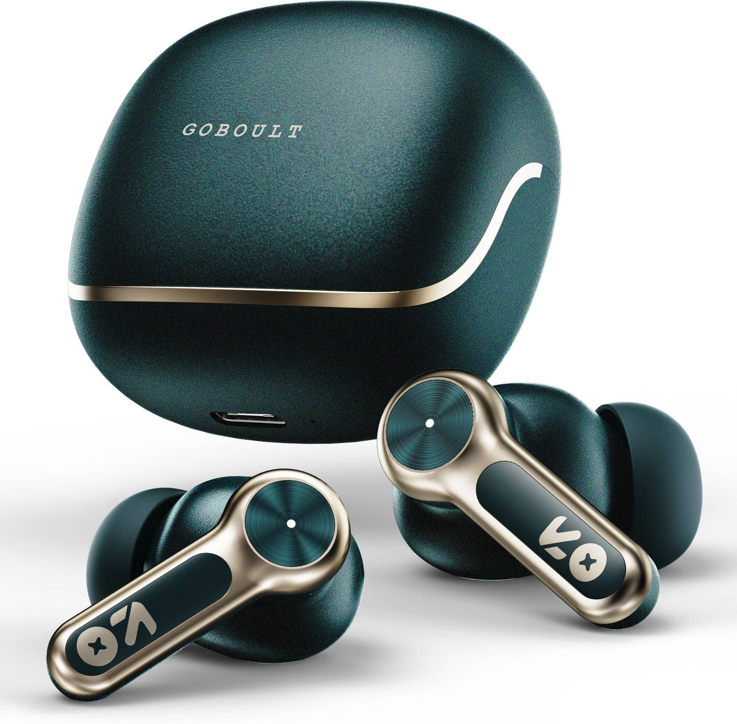 Goboult Raven 70Hrs Battery, App Support, Dual Pairing, Quad Mic