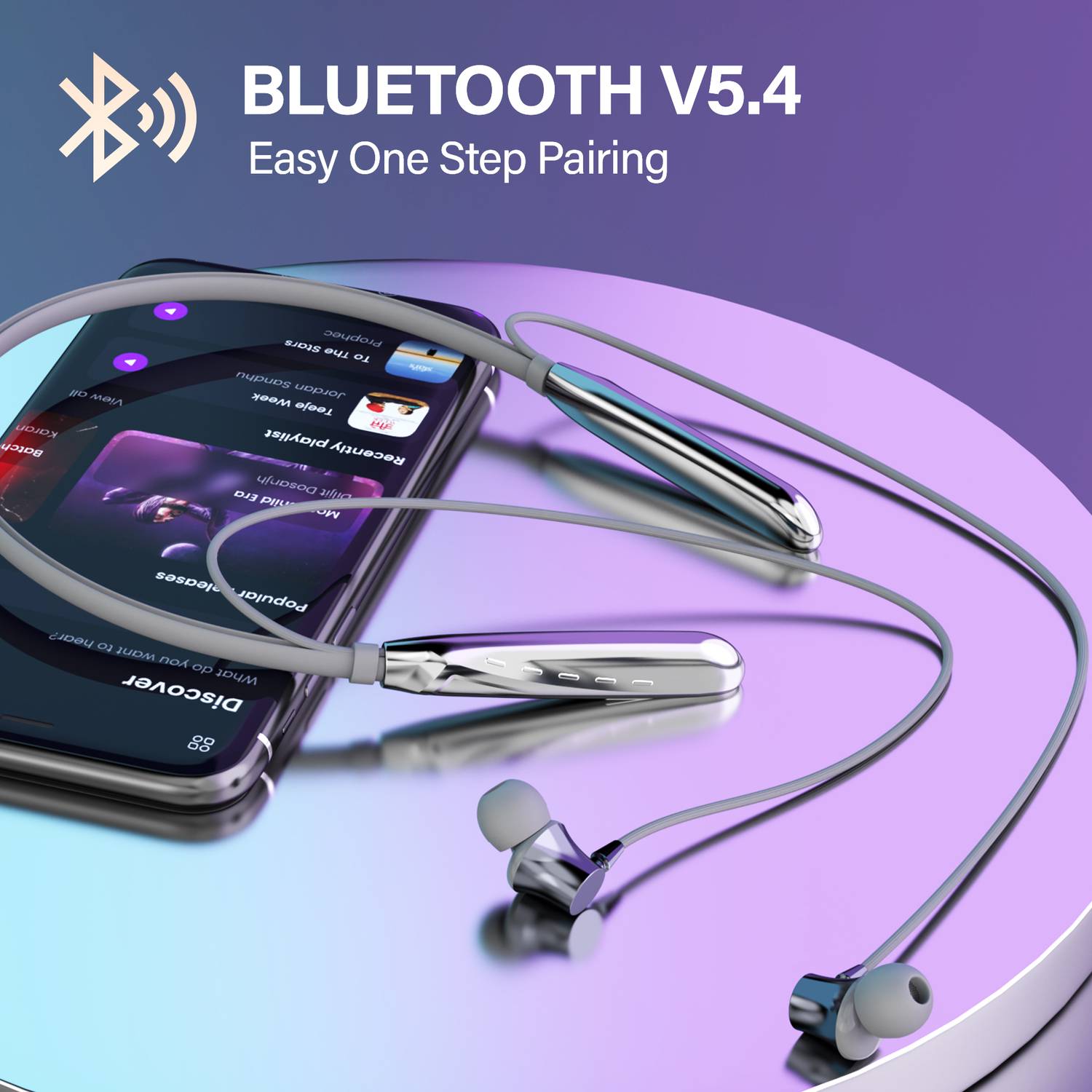 Aroma NB119 Titanium Pro Neckband Bluetooth - Image 4